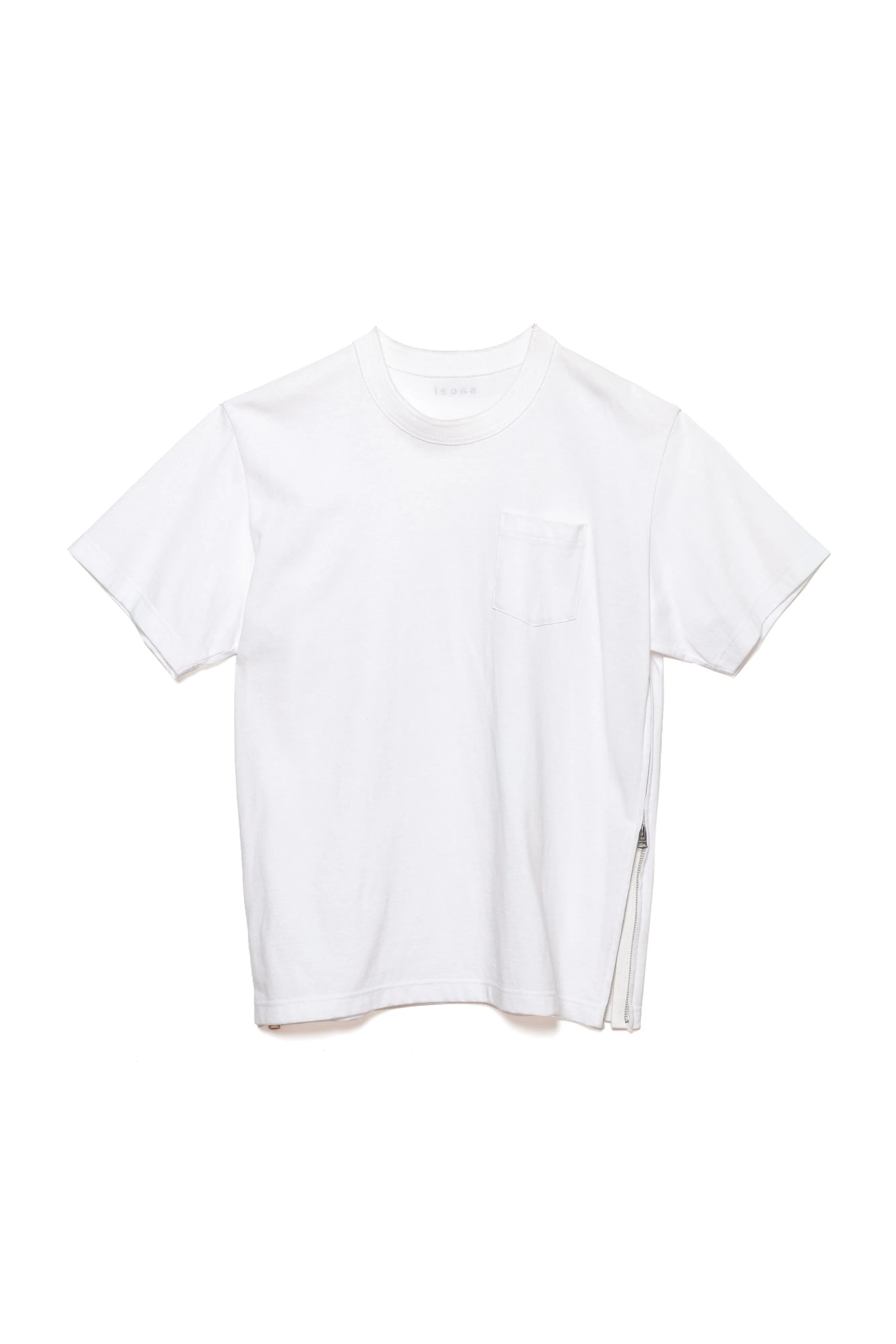 Side Zip Cotton T-Shirt sold by Sacai