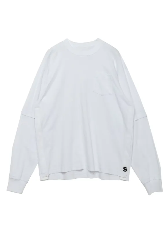 s Cotton Jersey L/S T-Shirt sold by Sacai