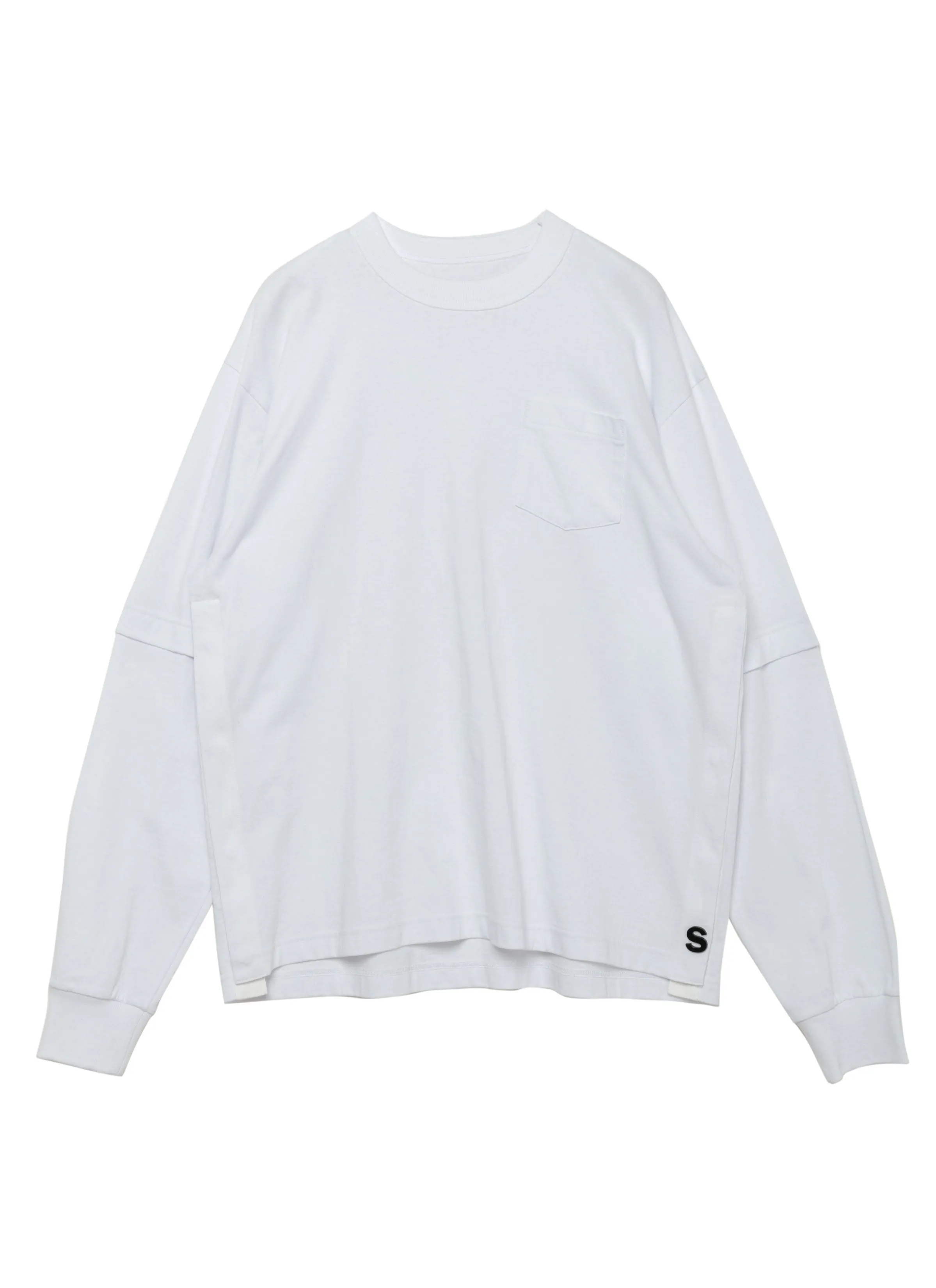 s Cotton Jersey L/S T-Shirt sold by Sacai