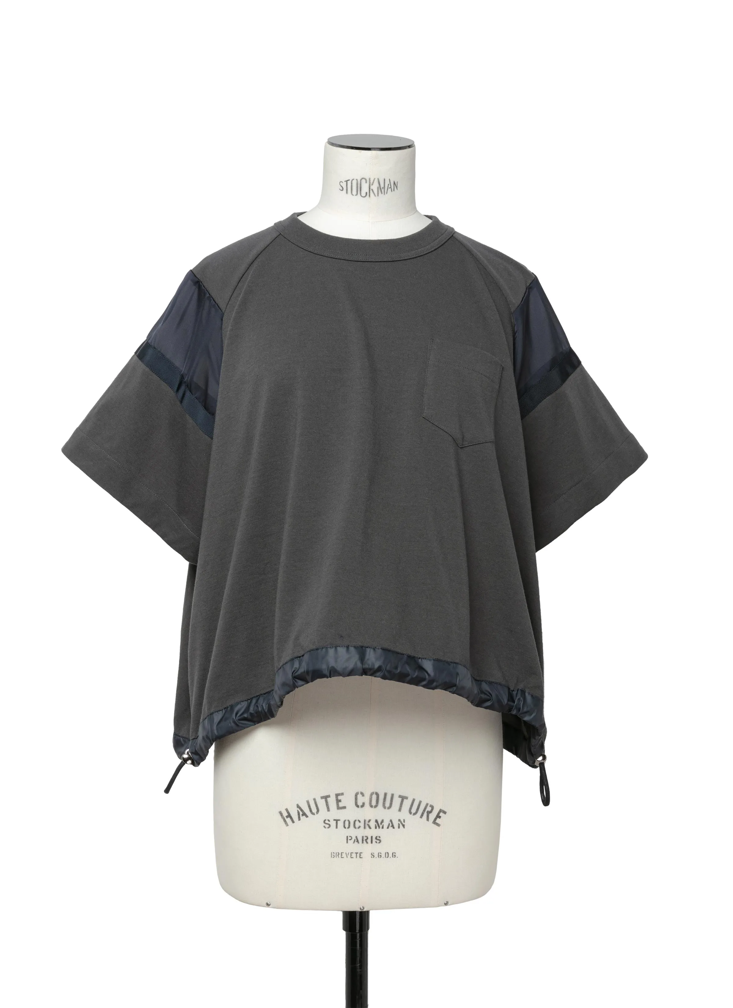 Satin x Cotton Jersey T-Shirt sold by Sacai