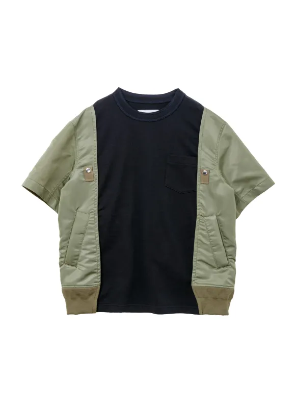 Nylon Twill x Cotton Jersey T-Shirt sold by Sacai