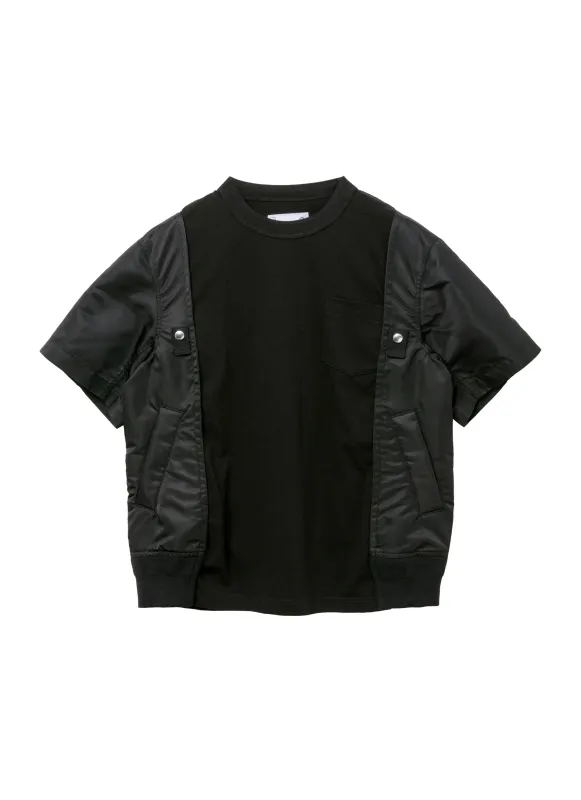 Nylon Twill x Cotton Jersey T-Shirt sold by Sacai