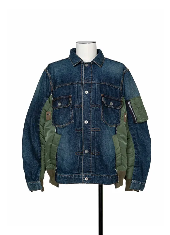 Denim x Nylon Twill Jacket sold by Sacai