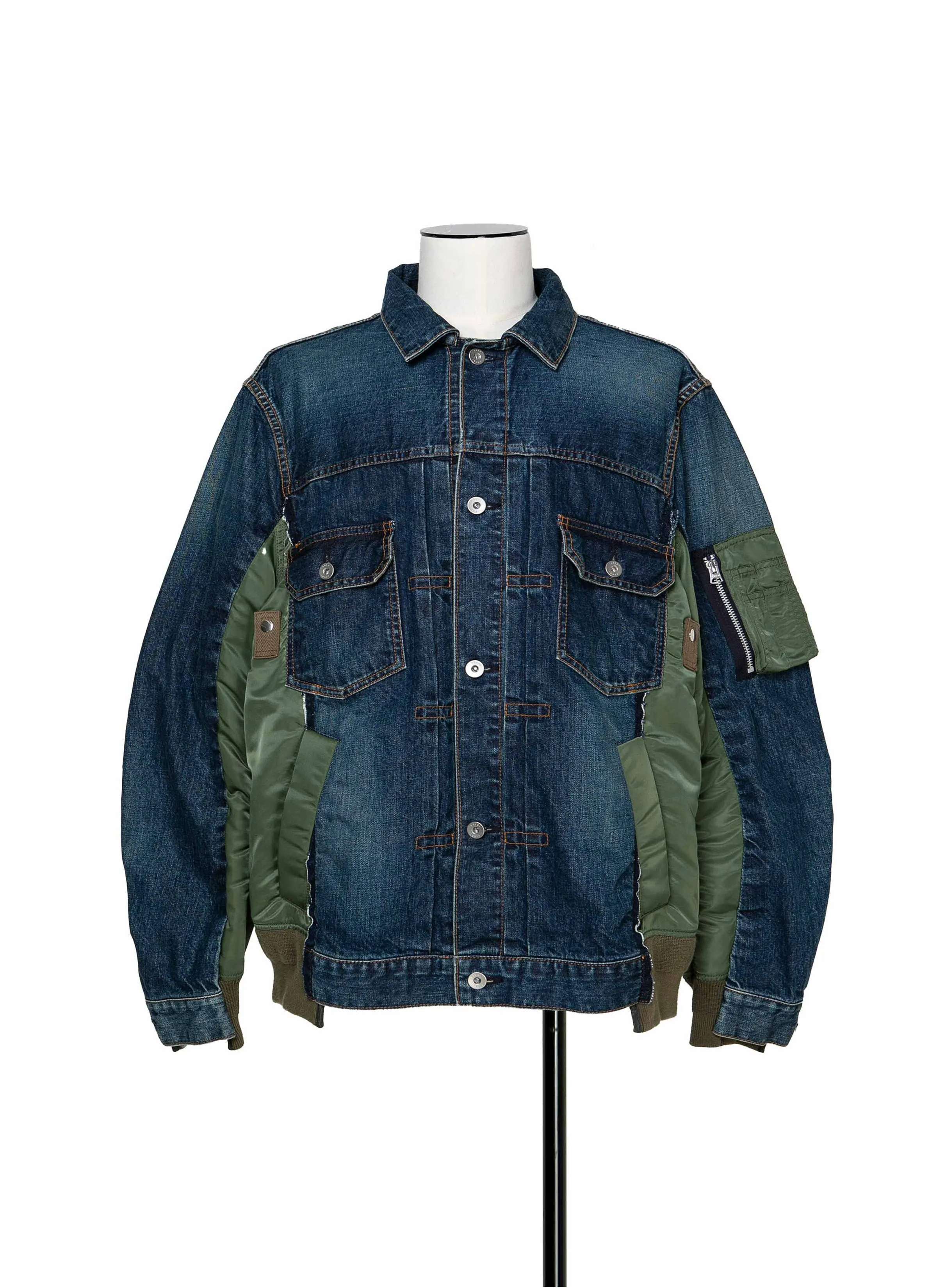 Denim x Nylon Twill Jacket sold by Sacai