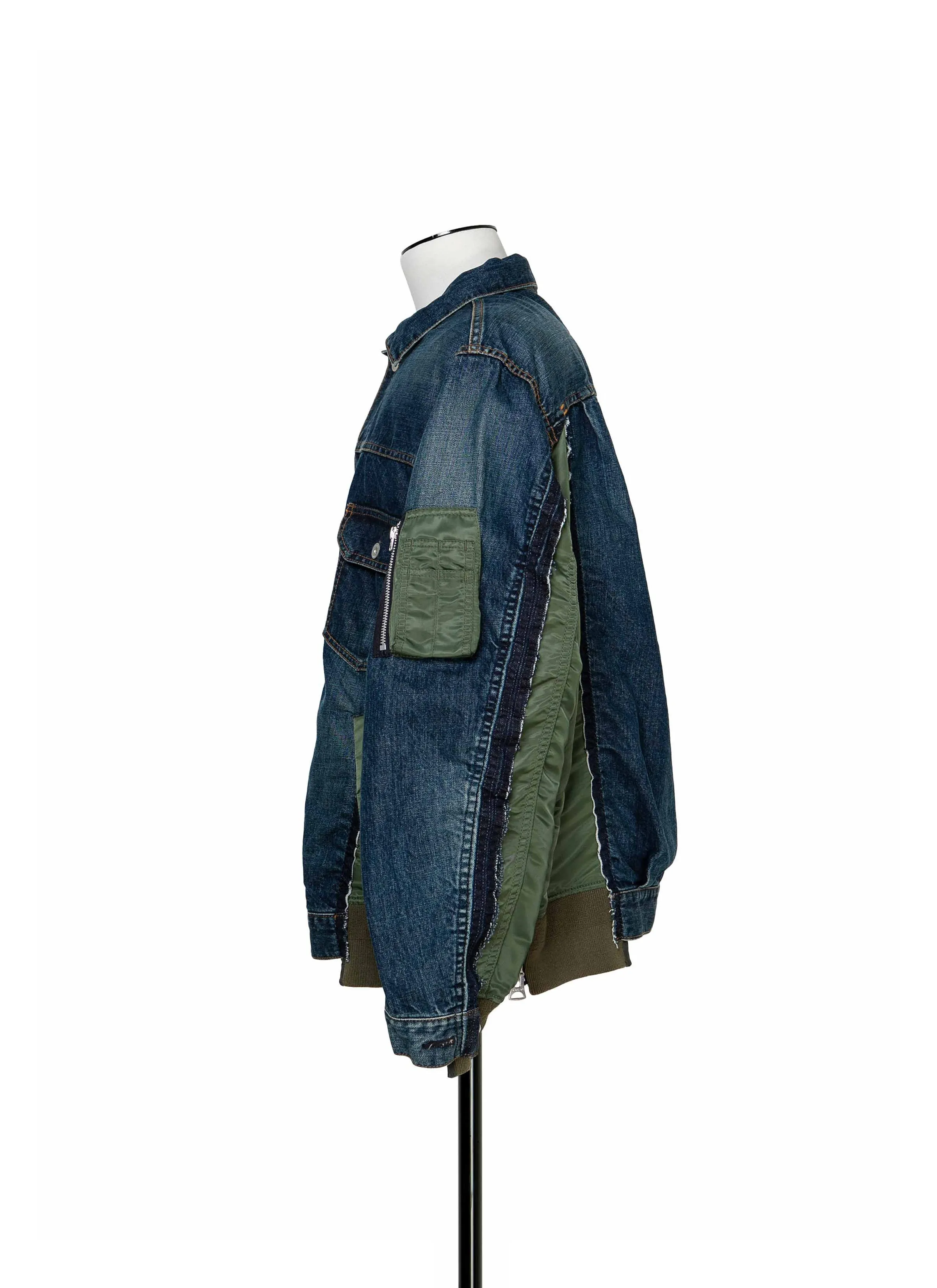 Denim x Nylon Twill Jacket sold by Sacai product image thumbnail 2