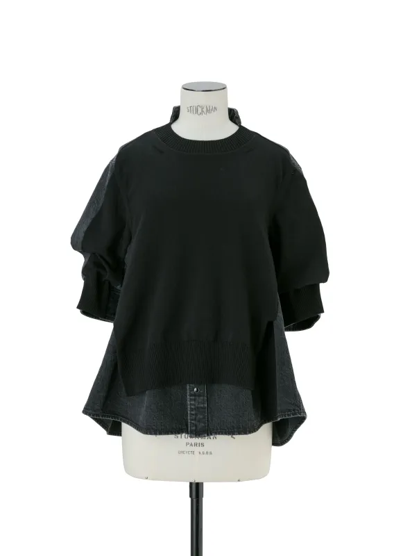 Denim x Knit Pullover sold by Sacai