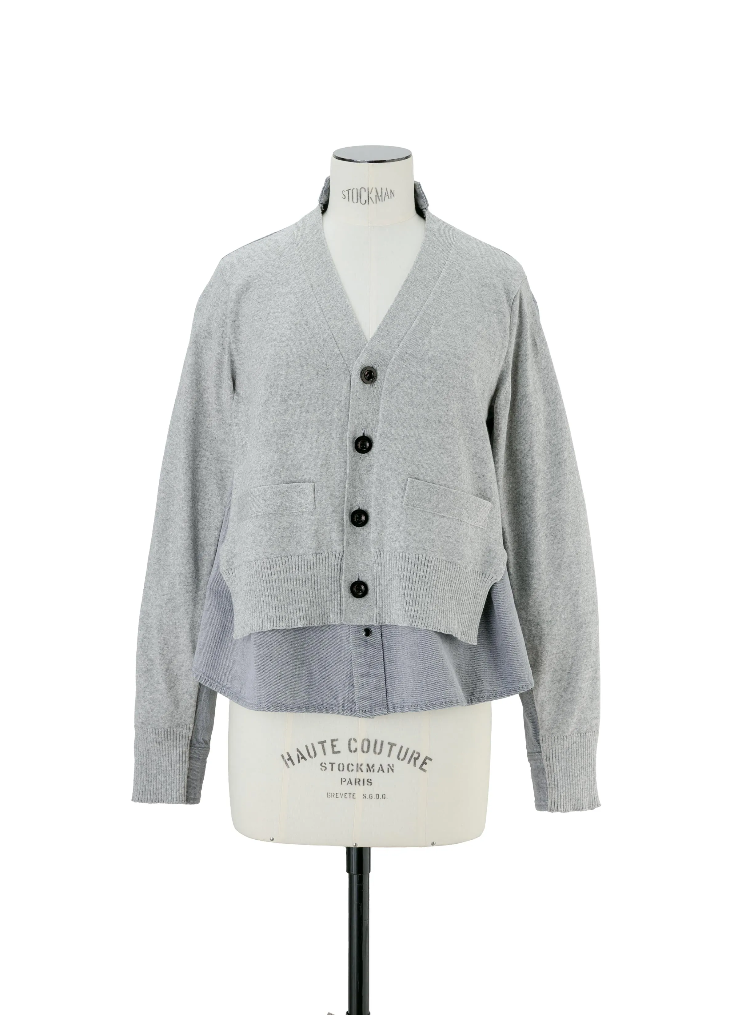 Denim x Knit Cardigan sold by Sacai