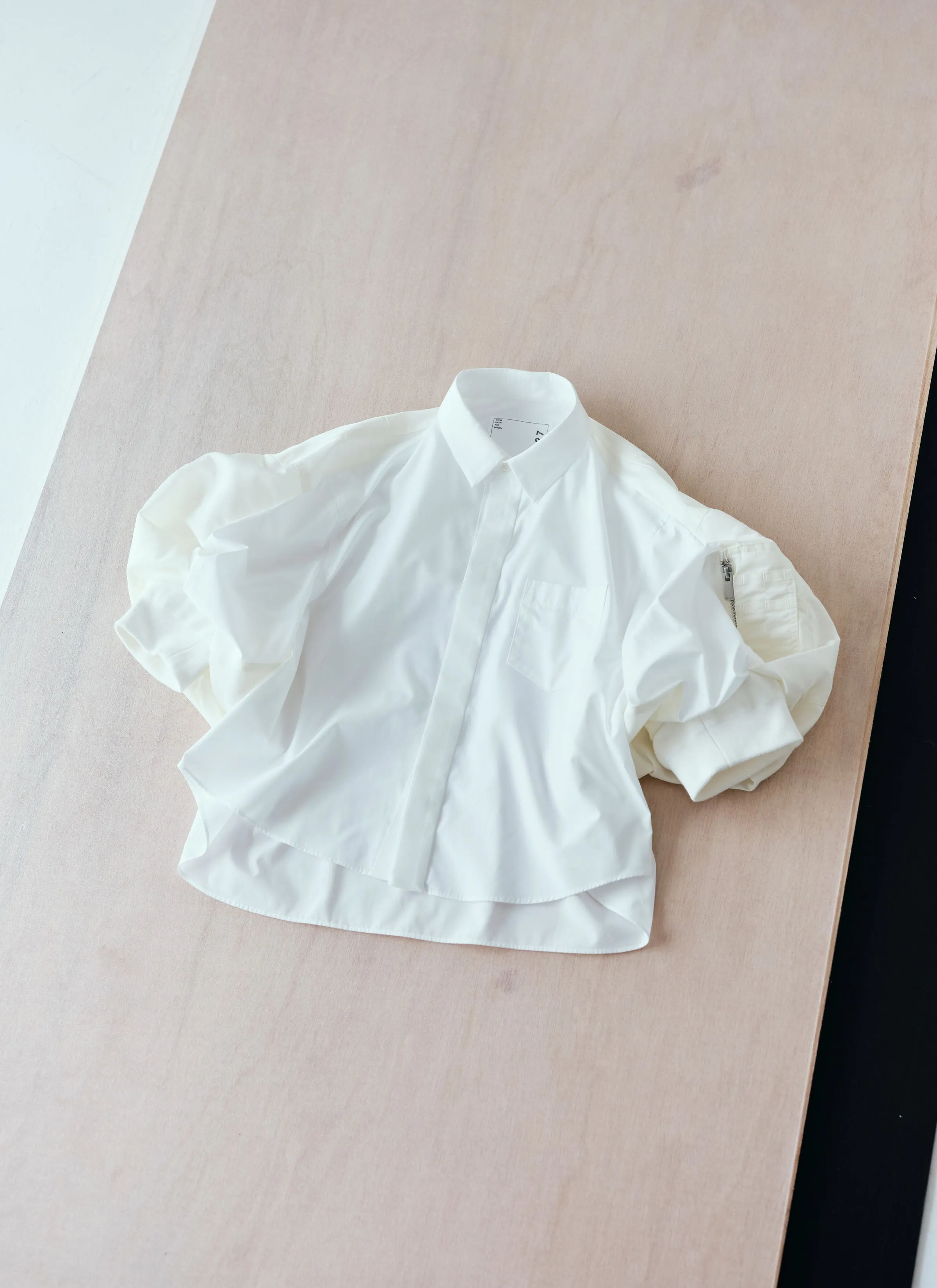 Cotton Poplin x Nylon Twill Shirt sold by Sacai