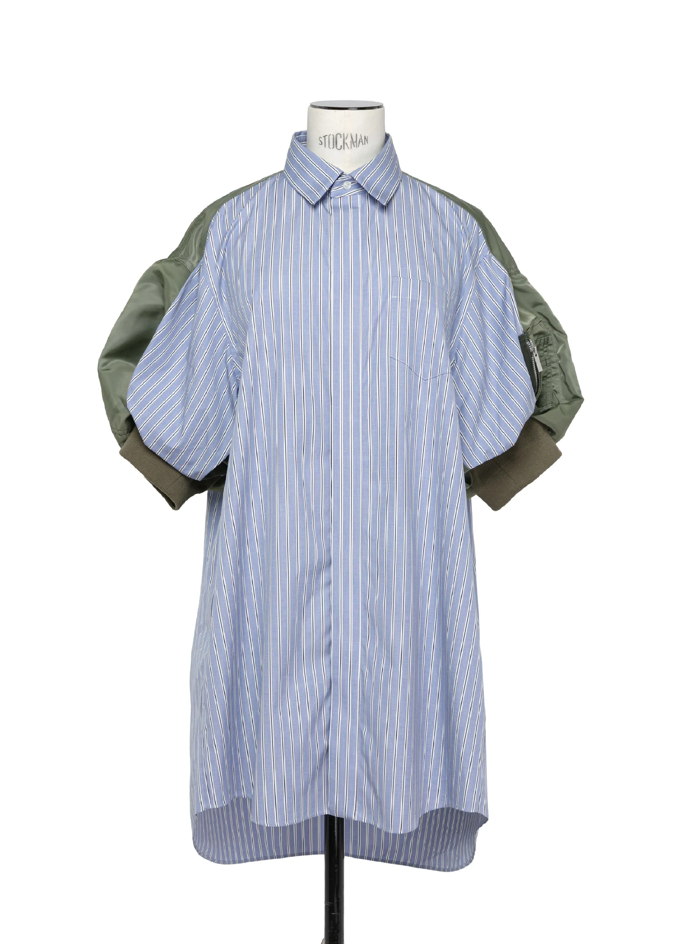 Cotton Poplin x Nylon Twill Dress sold by Sacai