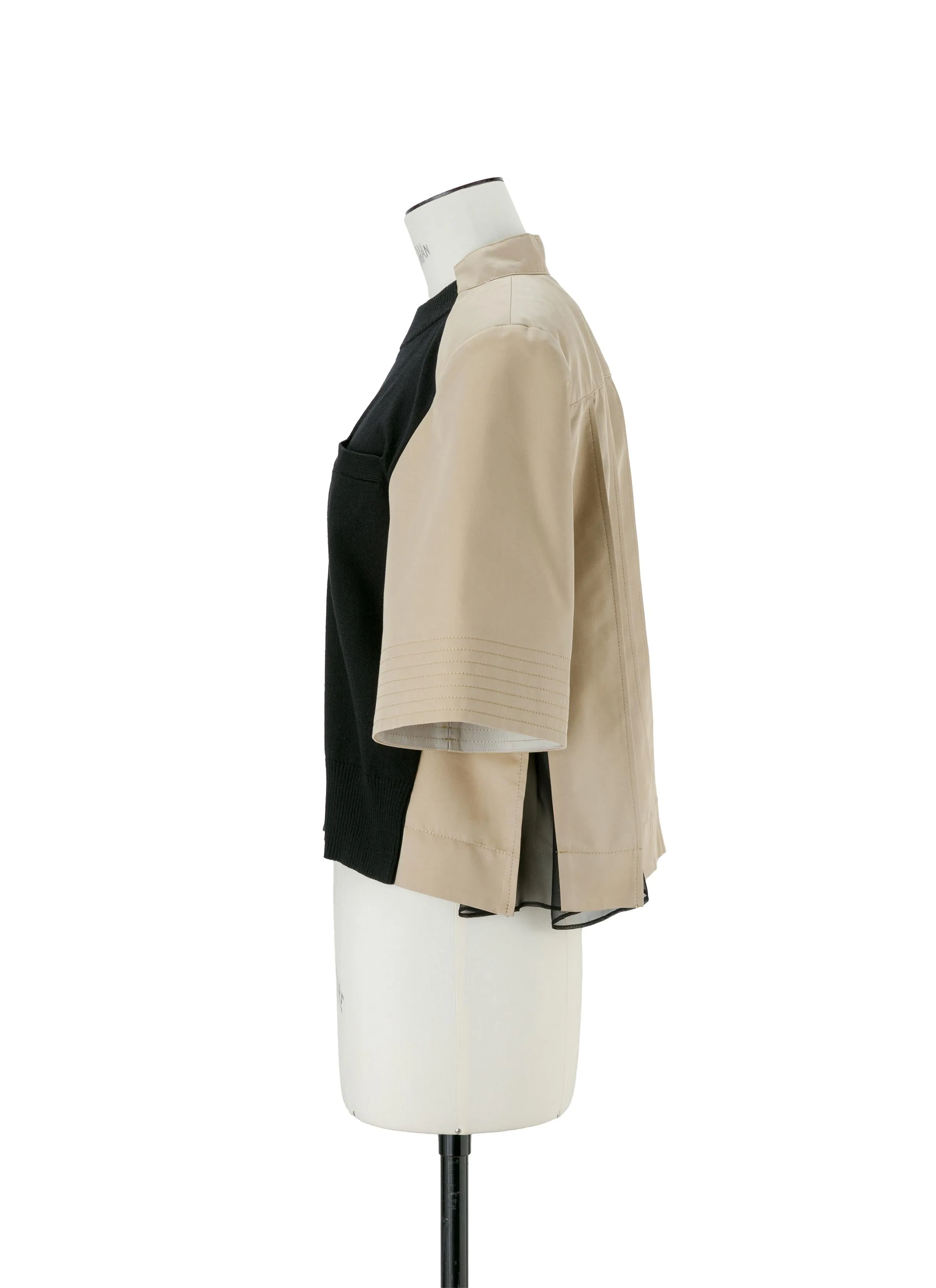 Cotton Gabardine x Knit Pullover sold by Sacai product image thumbnail 2