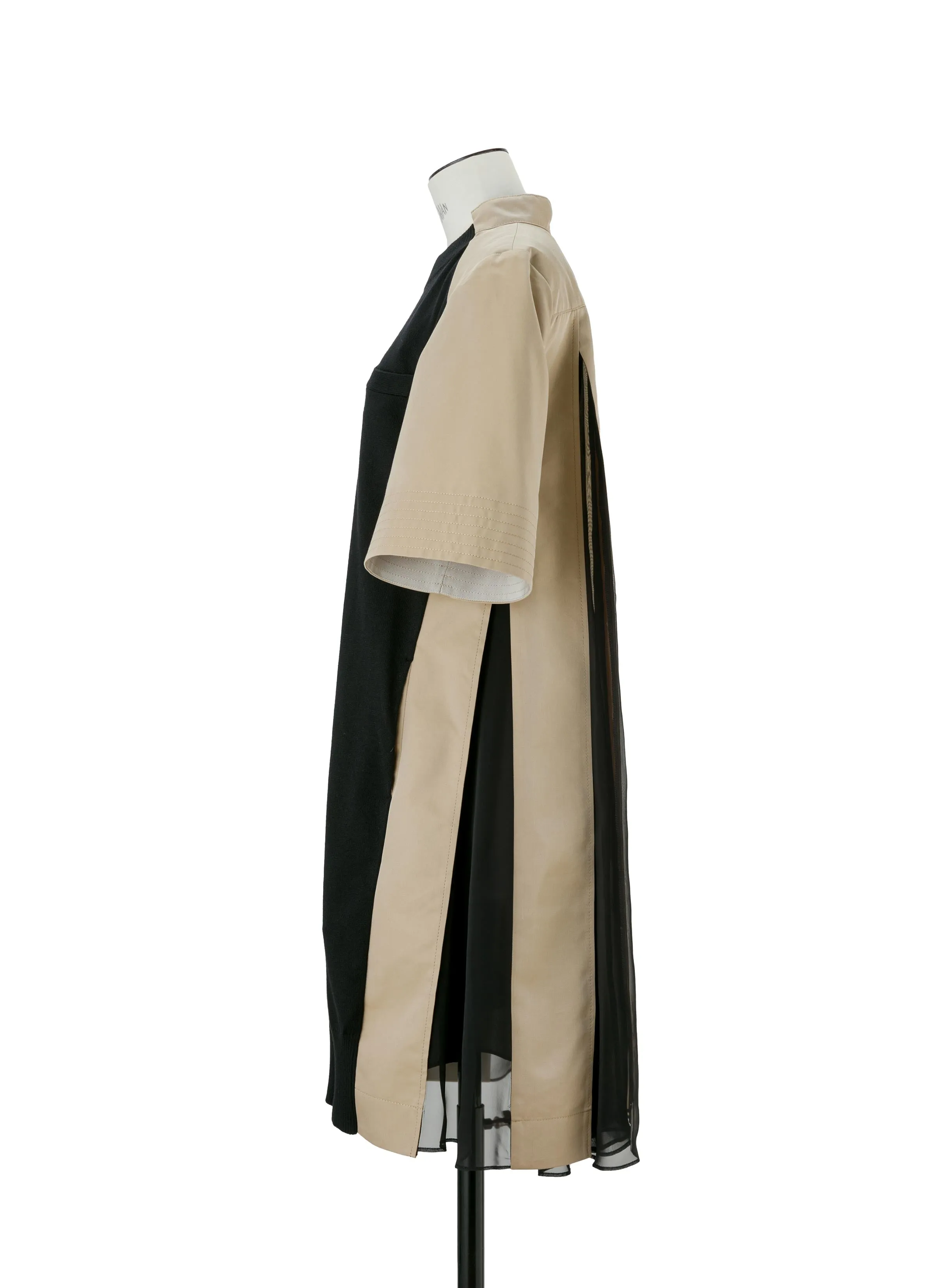 Cotton Gabardine x Knit Dress sold by Sacai product image thumbnail 3