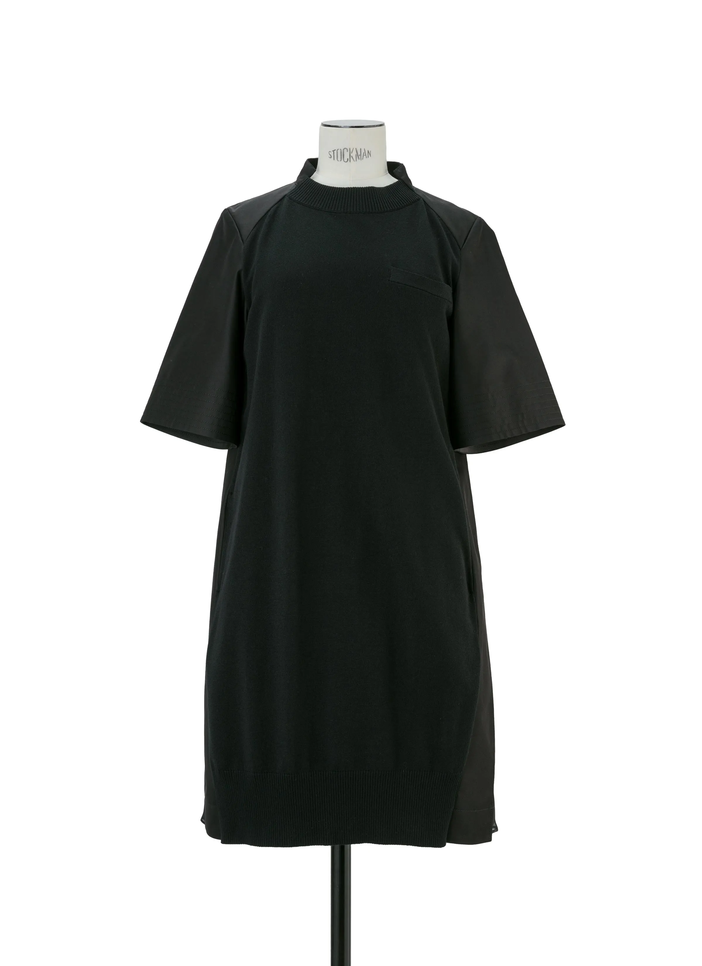 Cotton Gabardine x Knit Dress sold by Sacai