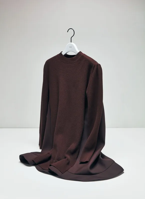 Suiting Mix Knit Dress made by Sacai