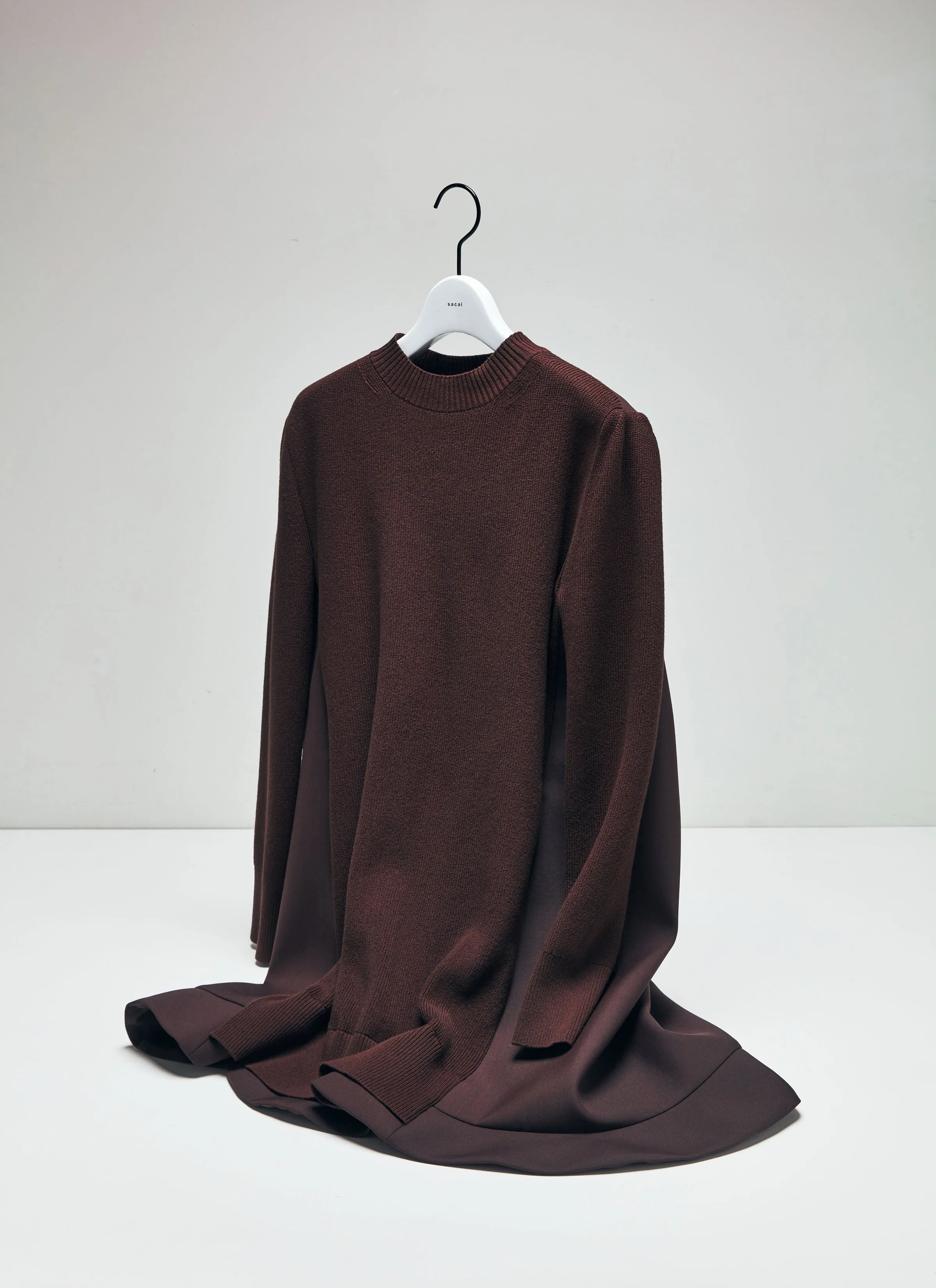 Suiting Mix Knit Dress sold by Sacai