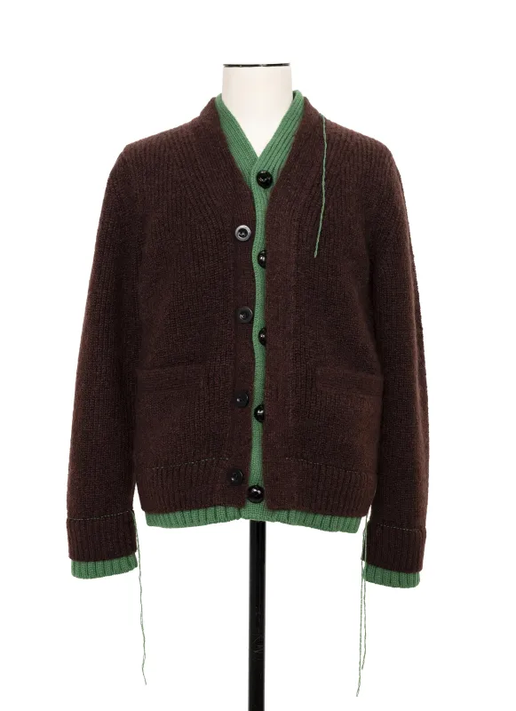 Wool Knit Cardigan sold by Sacai