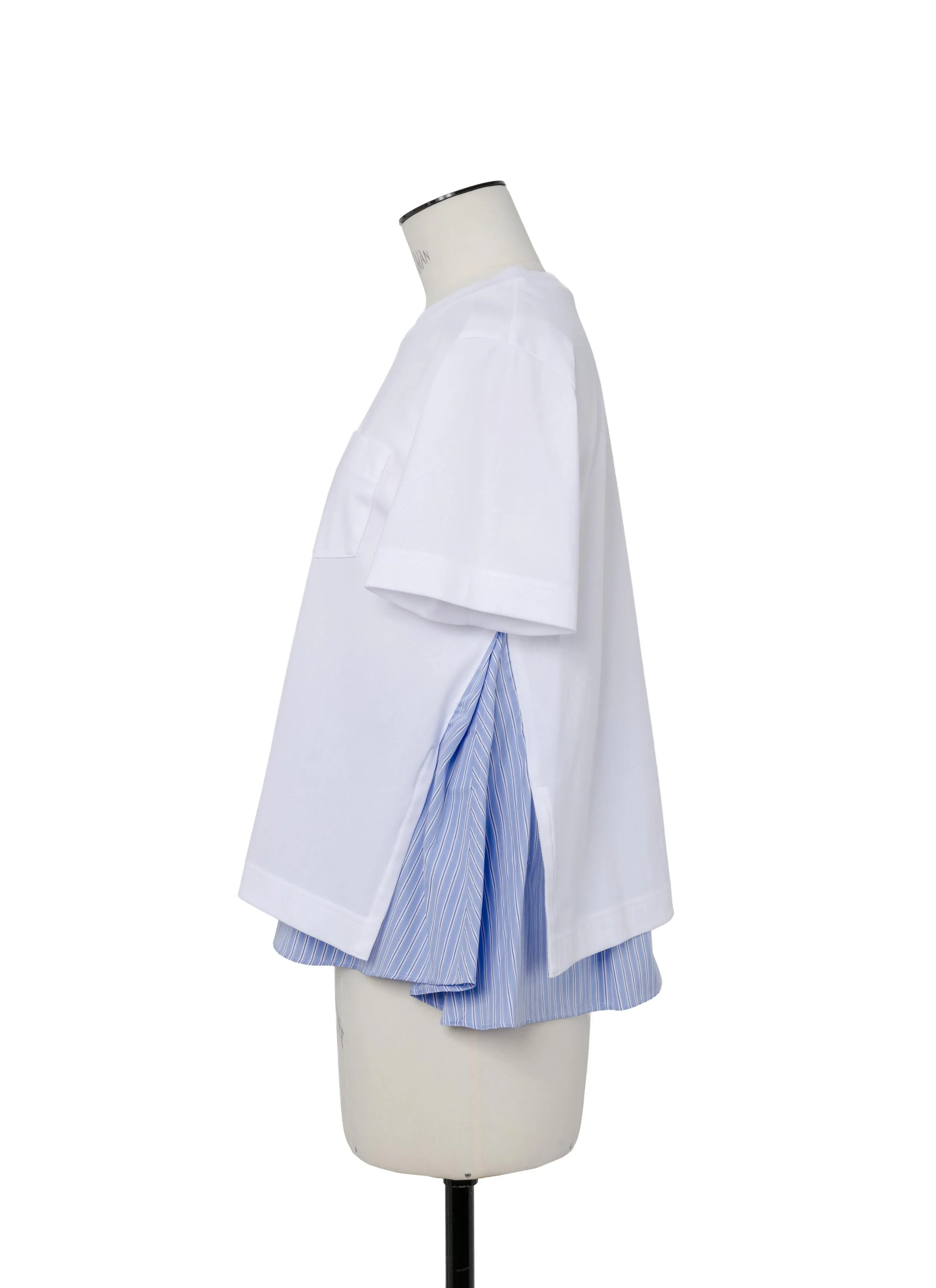 Poplin x Cotton Jersey T-Shirt sold by Sacai product image thumbnail 2