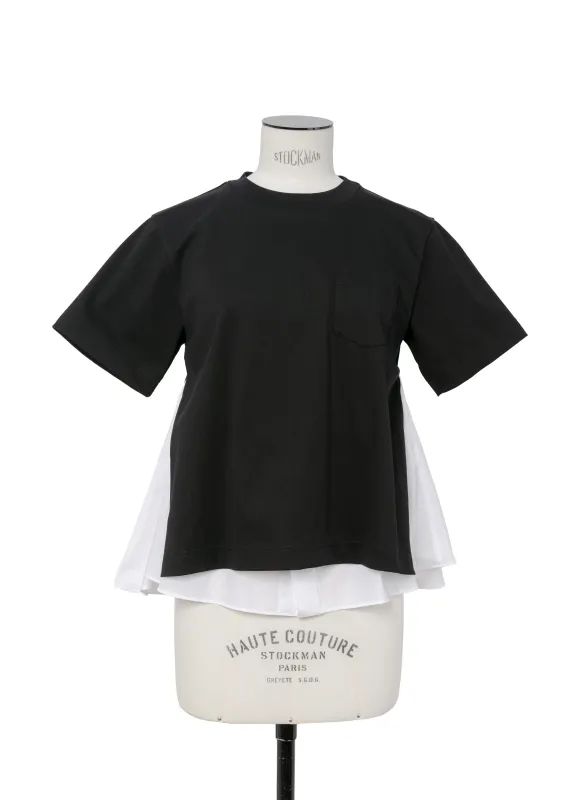 Poplin x Cotton Jersey T-Shirt sold by Sacai