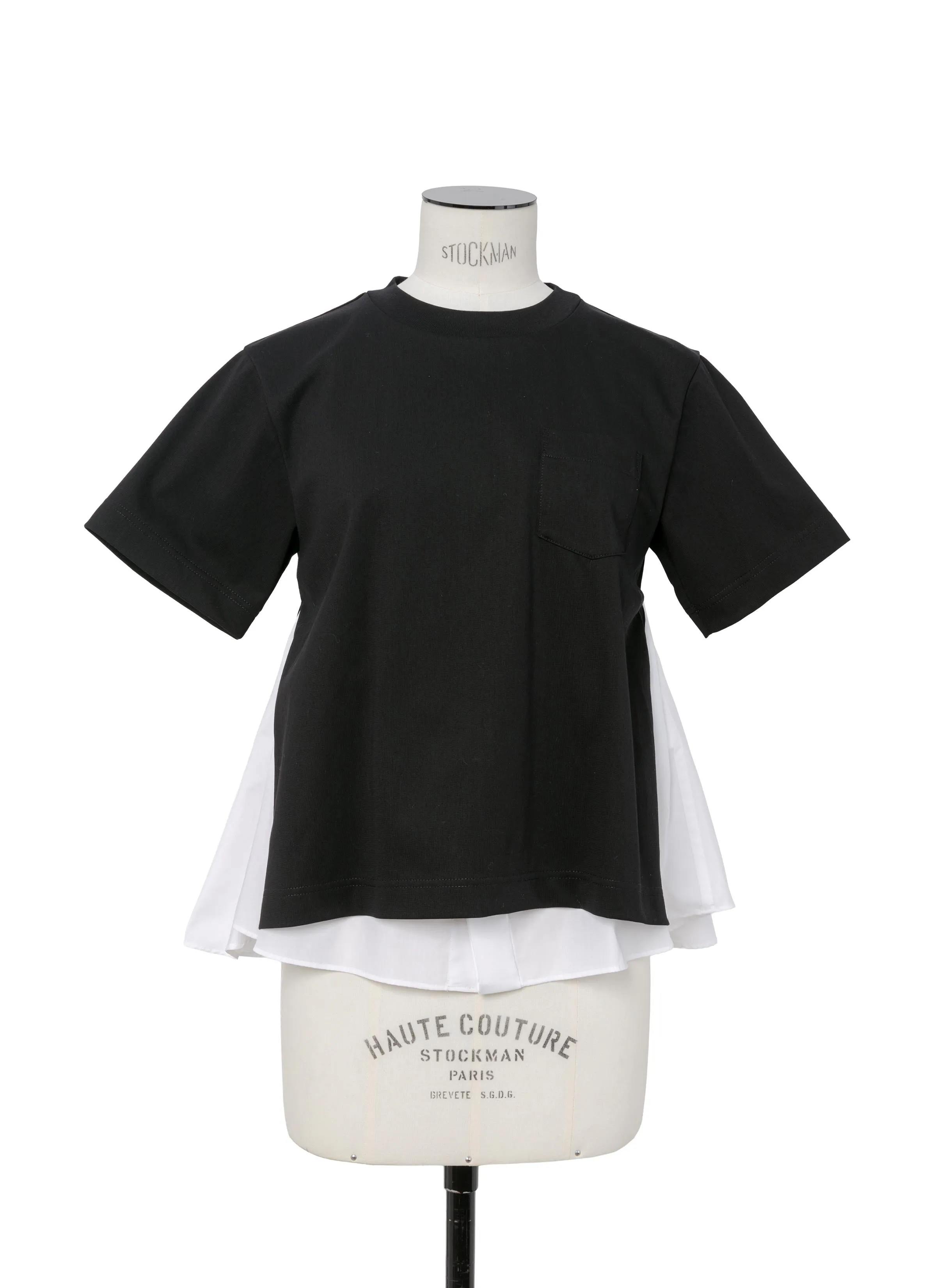 Poplin x Cotton Jersey T-Shirt sold by Sacai