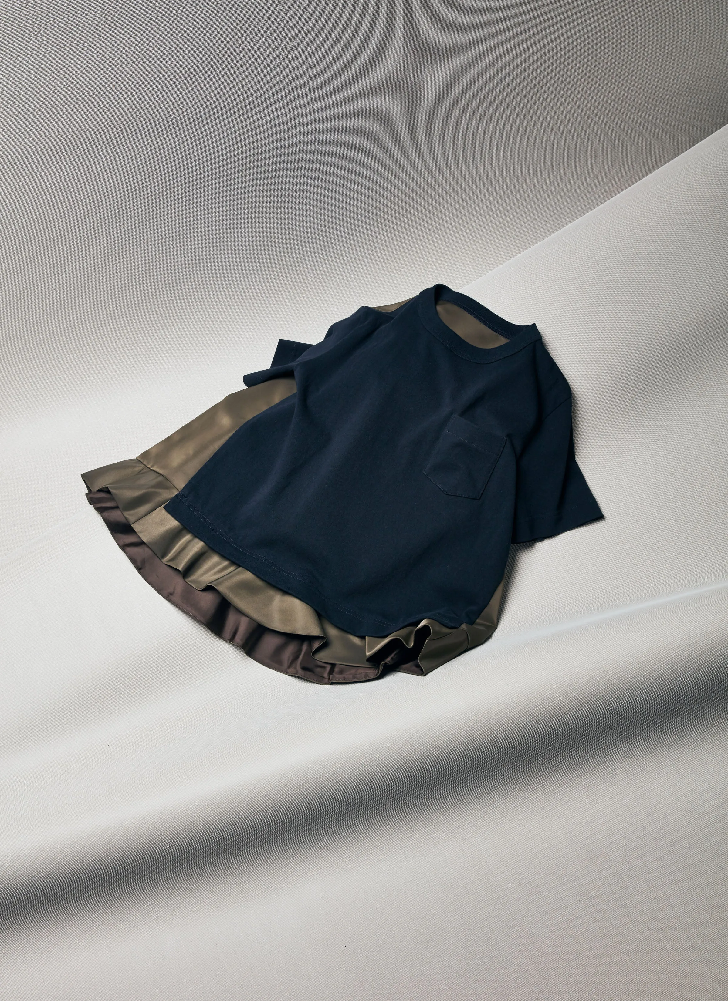 Nylon Twill x Cotton Jersey T-Shirt sold by Sacai