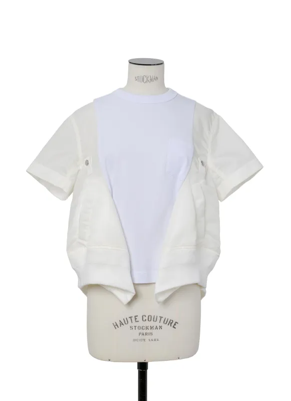 Nylon Twill x Cotton Jersey T-Shirt sold by Sacai