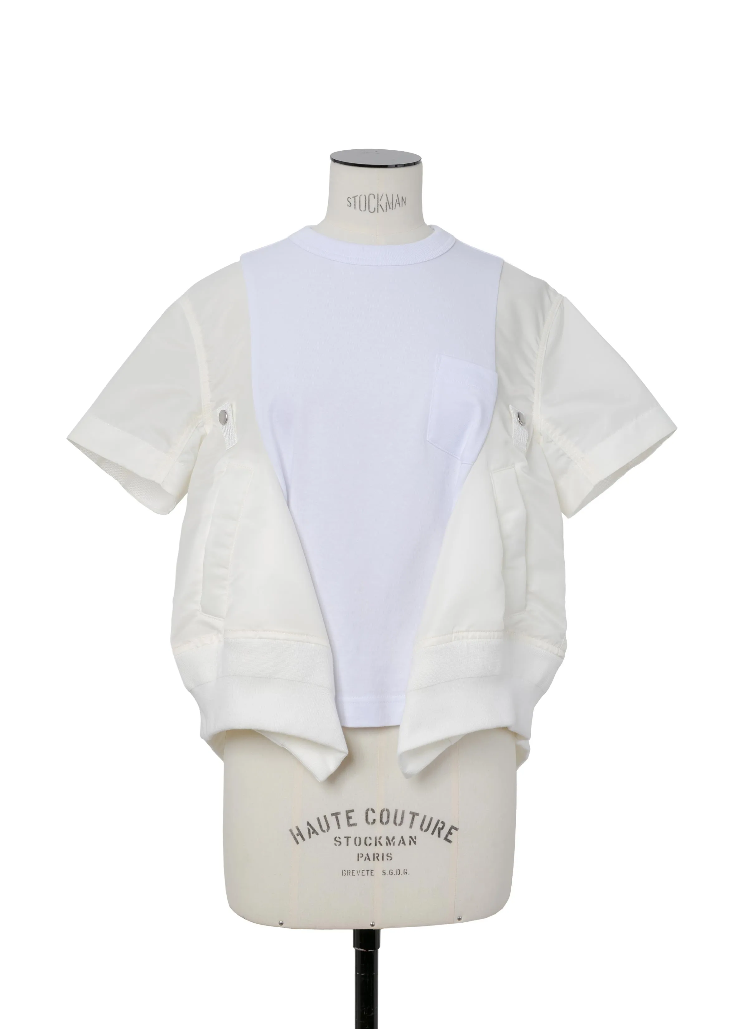 Nylon Twill x Cotton Jersey T-Shirt sold by Sacai