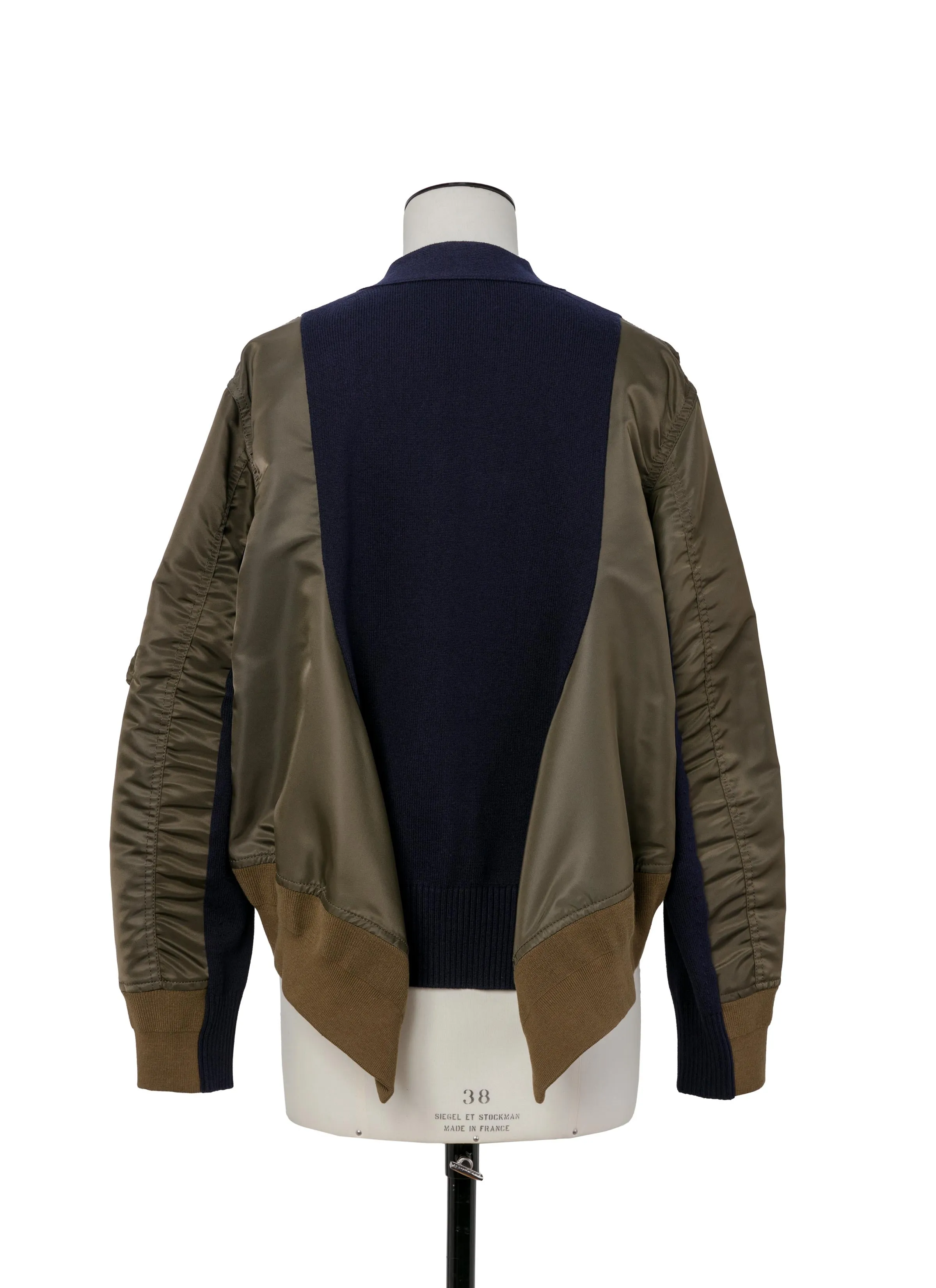 Nylon Twill x Knit Cardigan sold by Sacai product image thumbnail 4