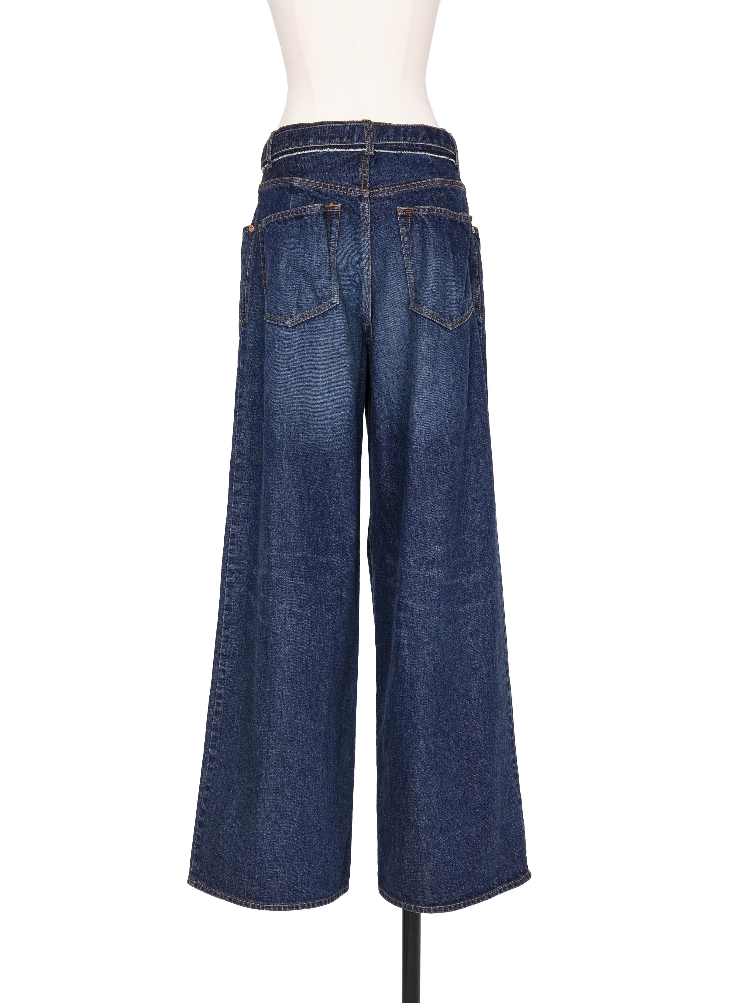 Wide Denim Pants sold by Sacai product image thumbnail 4