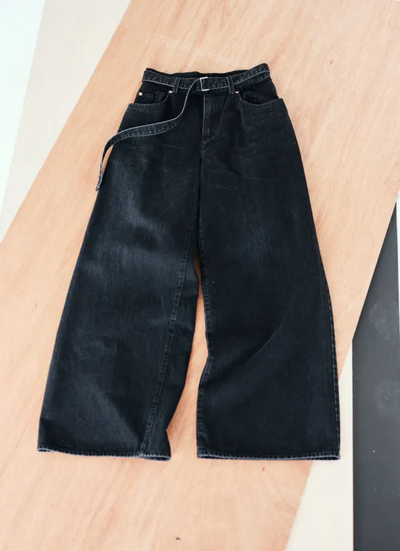 Wide Denim Pants sold by Sacai