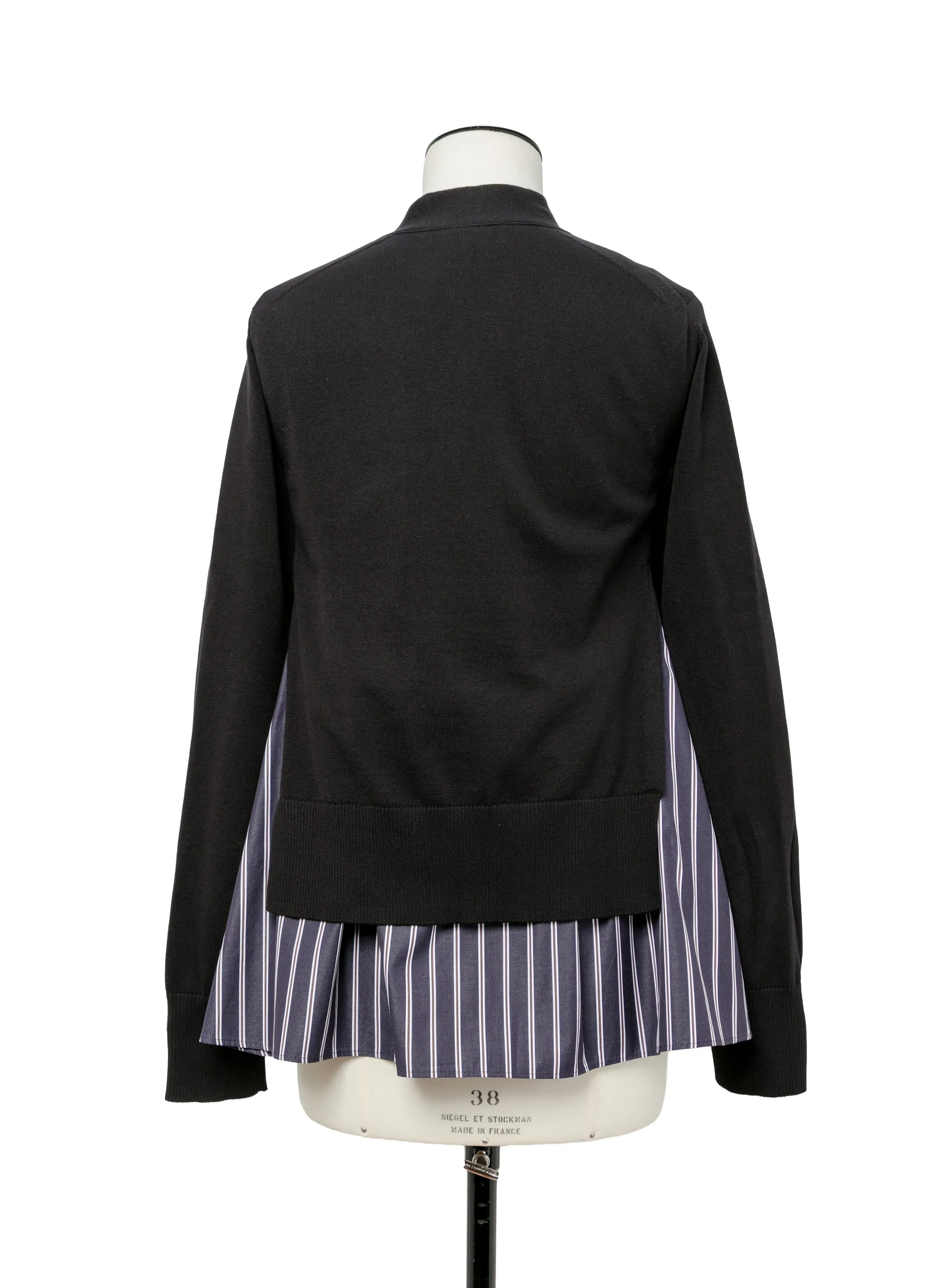 Poplin x Knit Cardigan sold by Sacai product image thumbnail 4