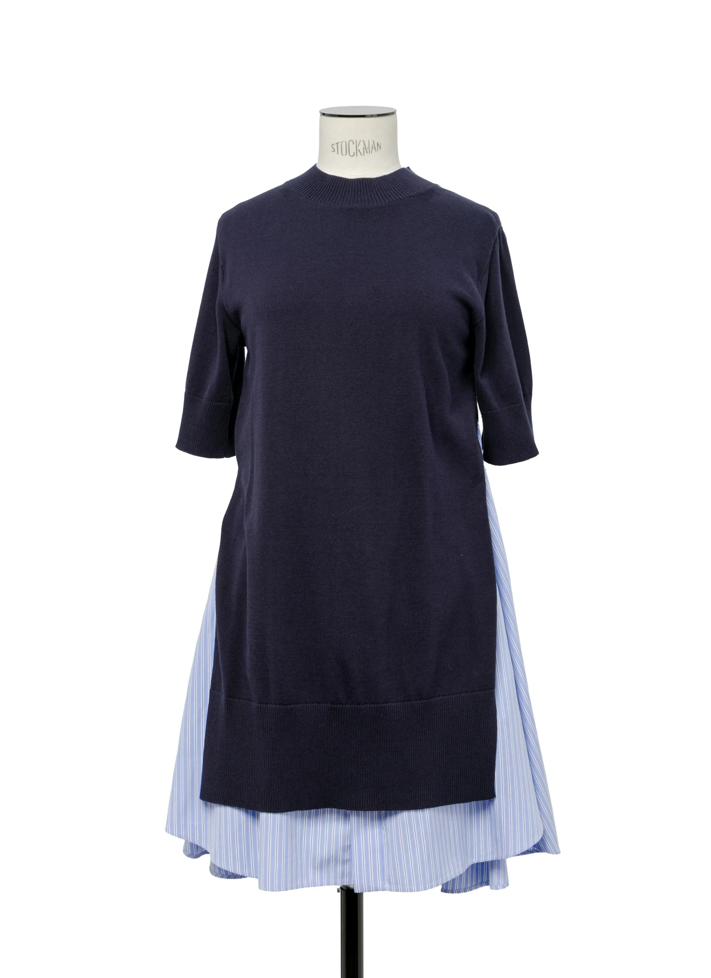 Poplin x Knit Dress sold by Sacai product image thumbnail 2