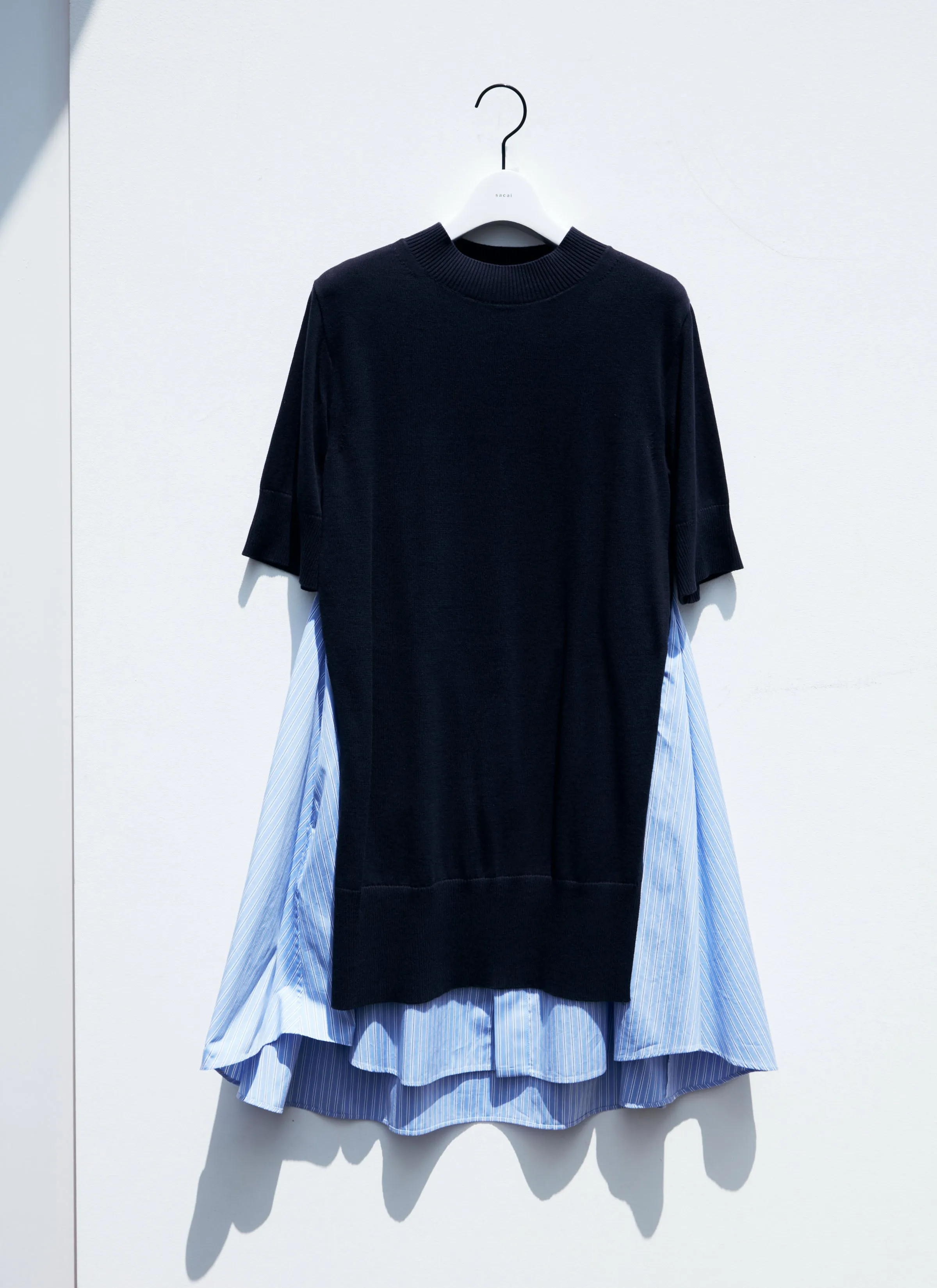 Poplin x Knit Dress sold by Sacai