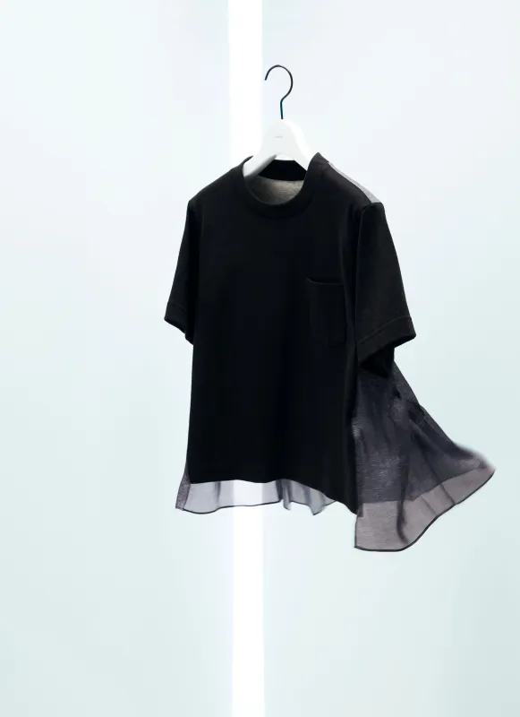 Denim x Cotton Jersey T-Shirt sold by Sacai