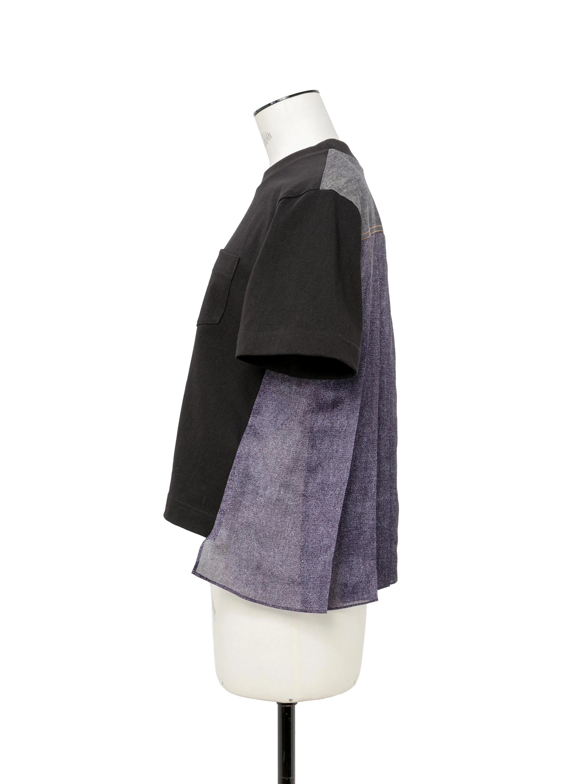 Denim x Cotton Jersey T-Shirt sold by Sacai product image thumbnail 3