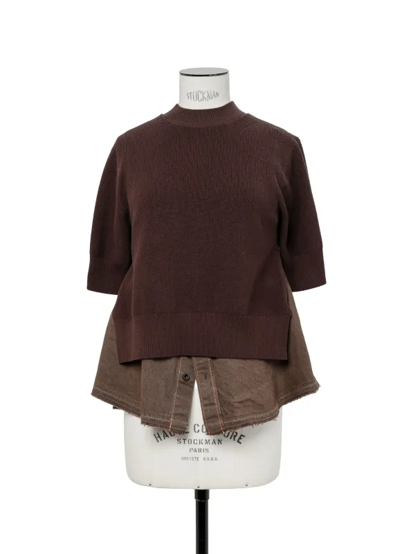 Denim x Knit Pullover sold by Sacai