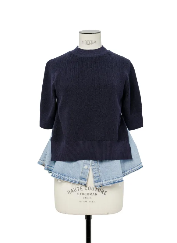 Denim x Knit Pullover sold by Sacai
