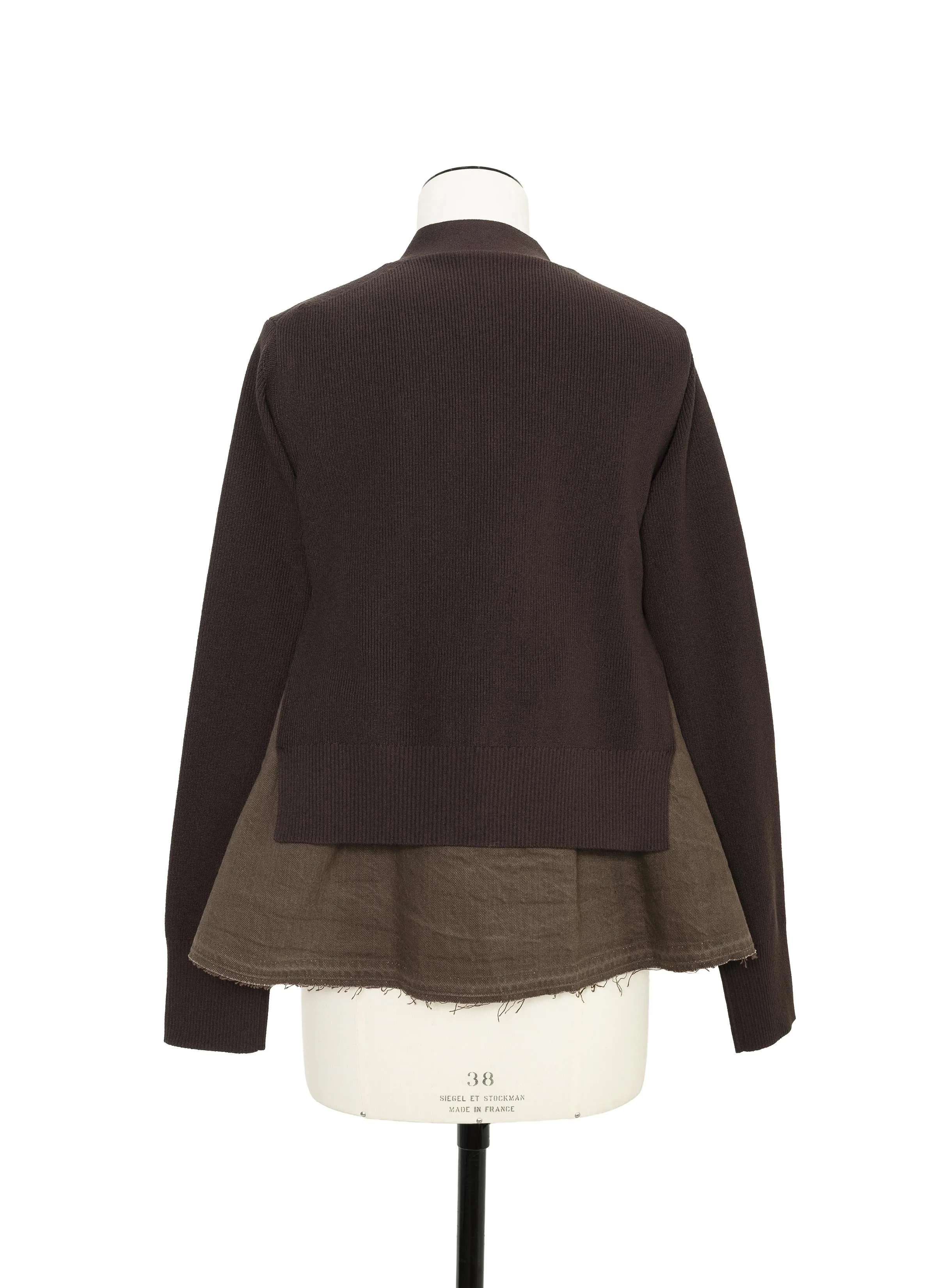 Denim x Knit Cardigan sold by Sacai product image thumbnail 3