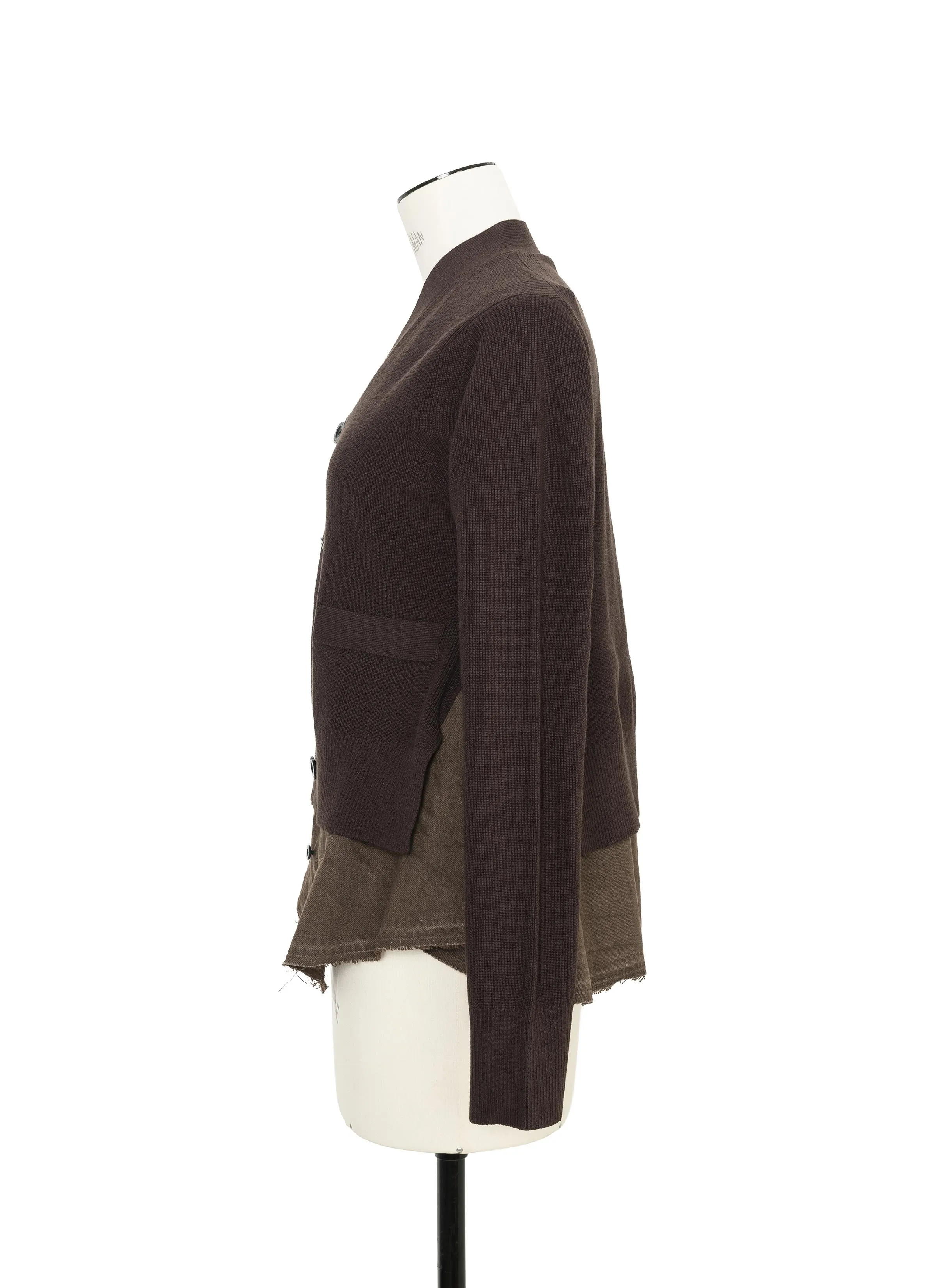 Denim x Knit Cardigan sold by Sacai product image thumbnail 2