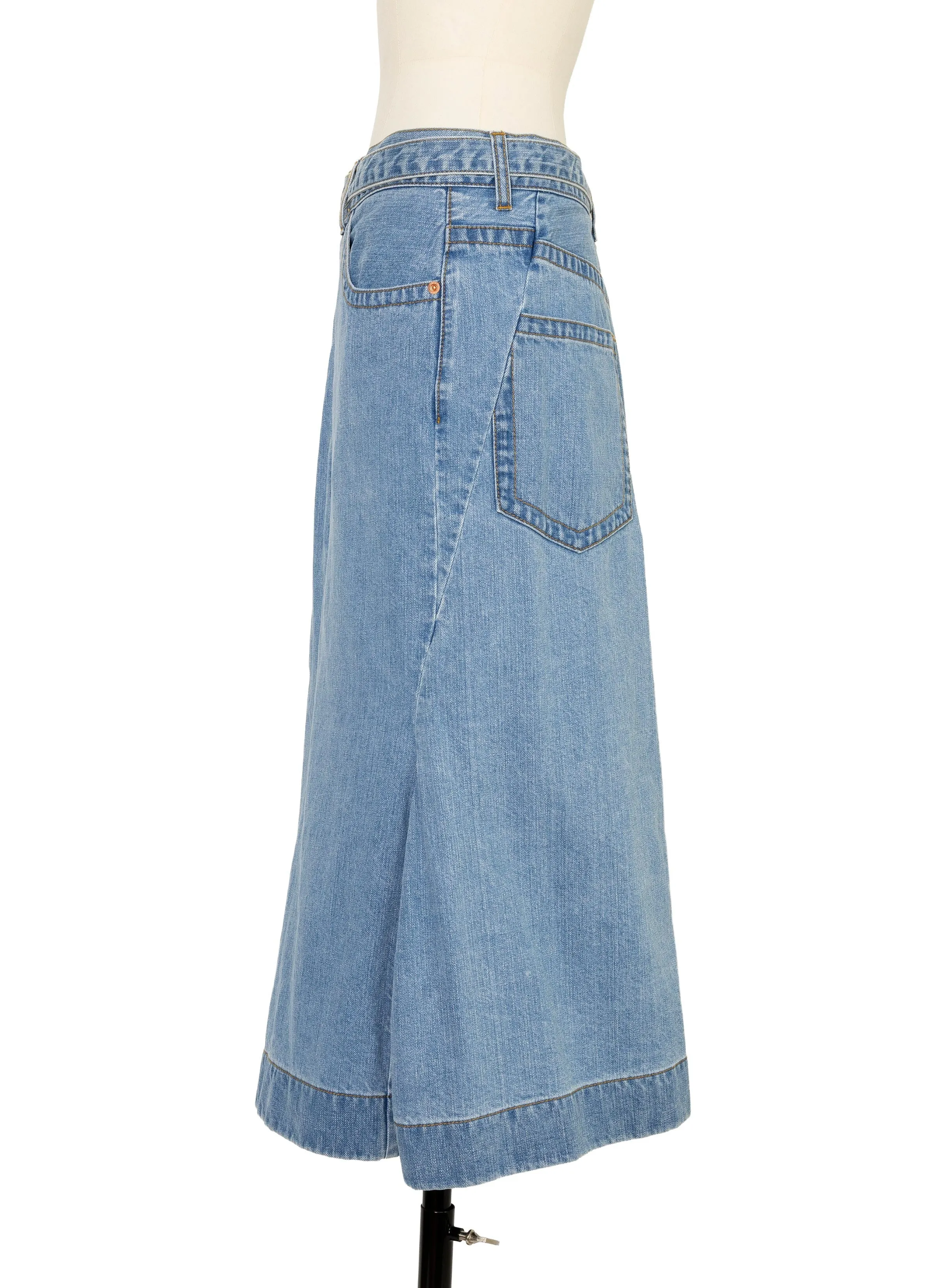 Denim Skirt sold by Sacai product image thumbnail 3