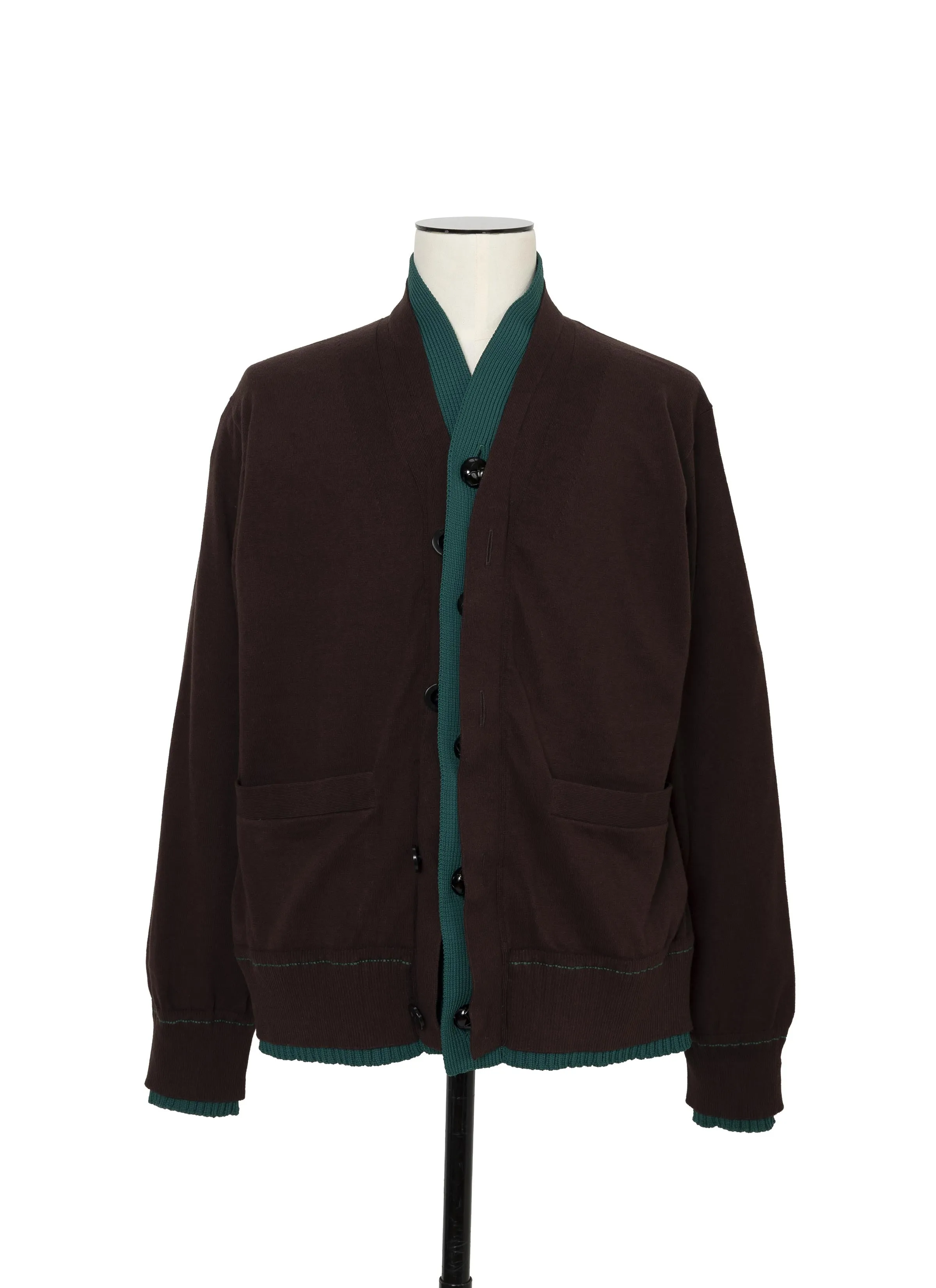 Cotton Cashmere Knit Cardigan sold by Sacai