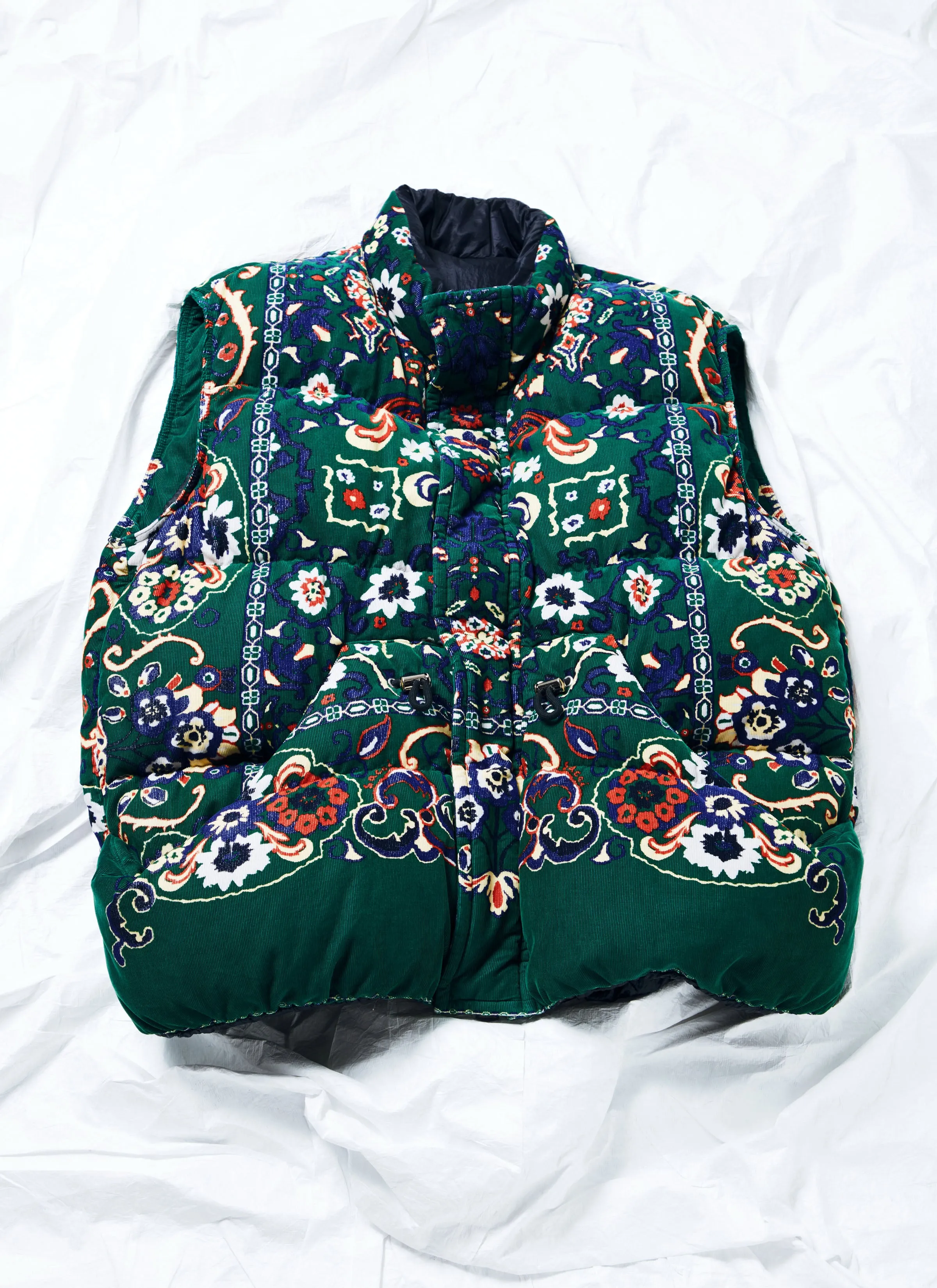 Floral Print Corduroy Vest sold by Sacai