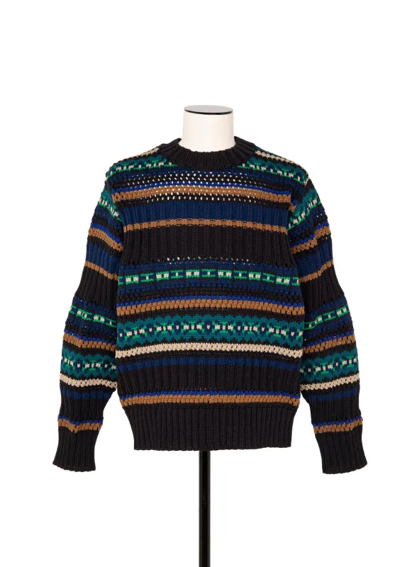 Mesh Knit Pullover sold by Sacai