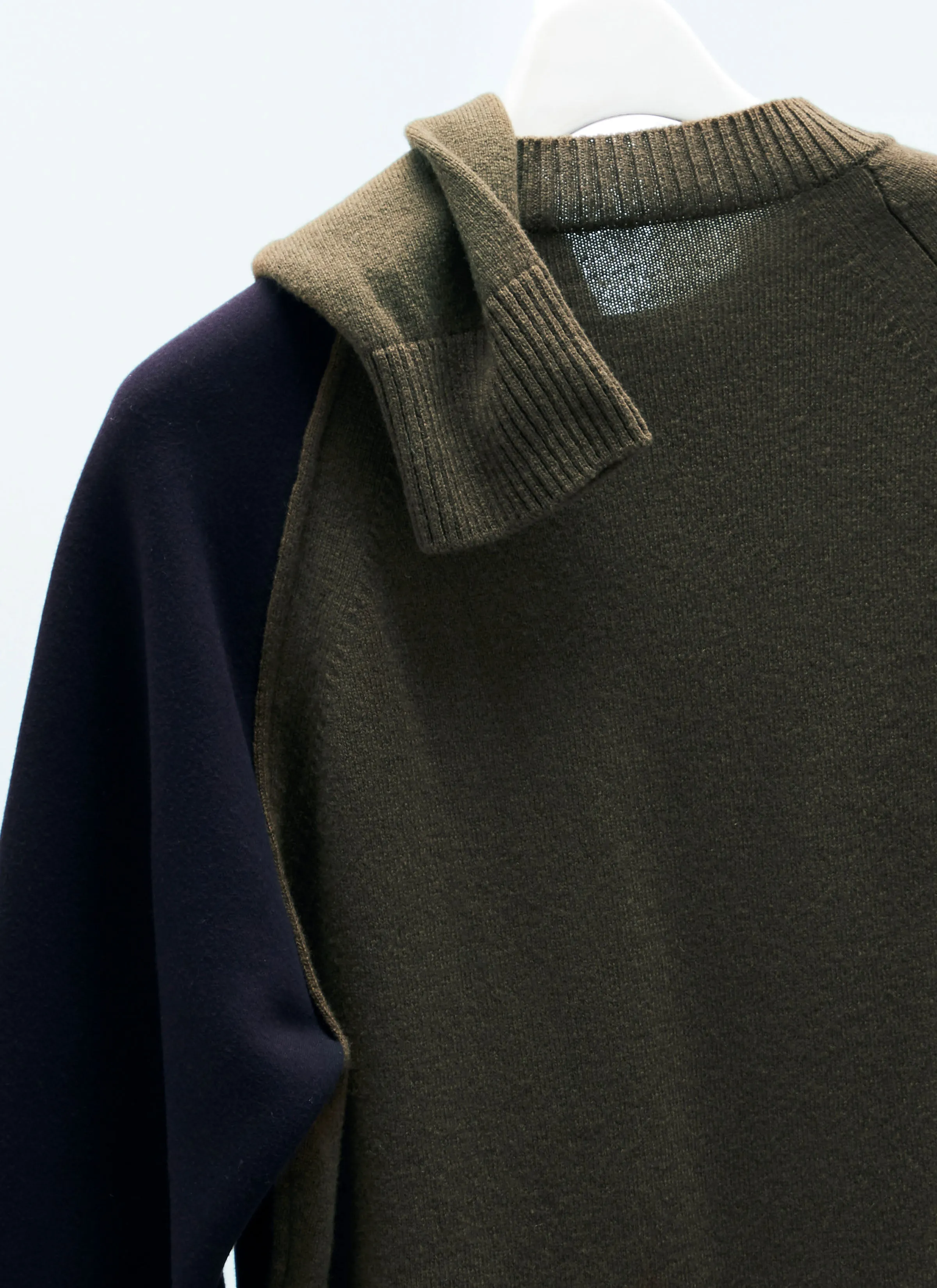 Wool Knit x Sponge Sweat Pullover sold by Sacai product image thumbnail 5