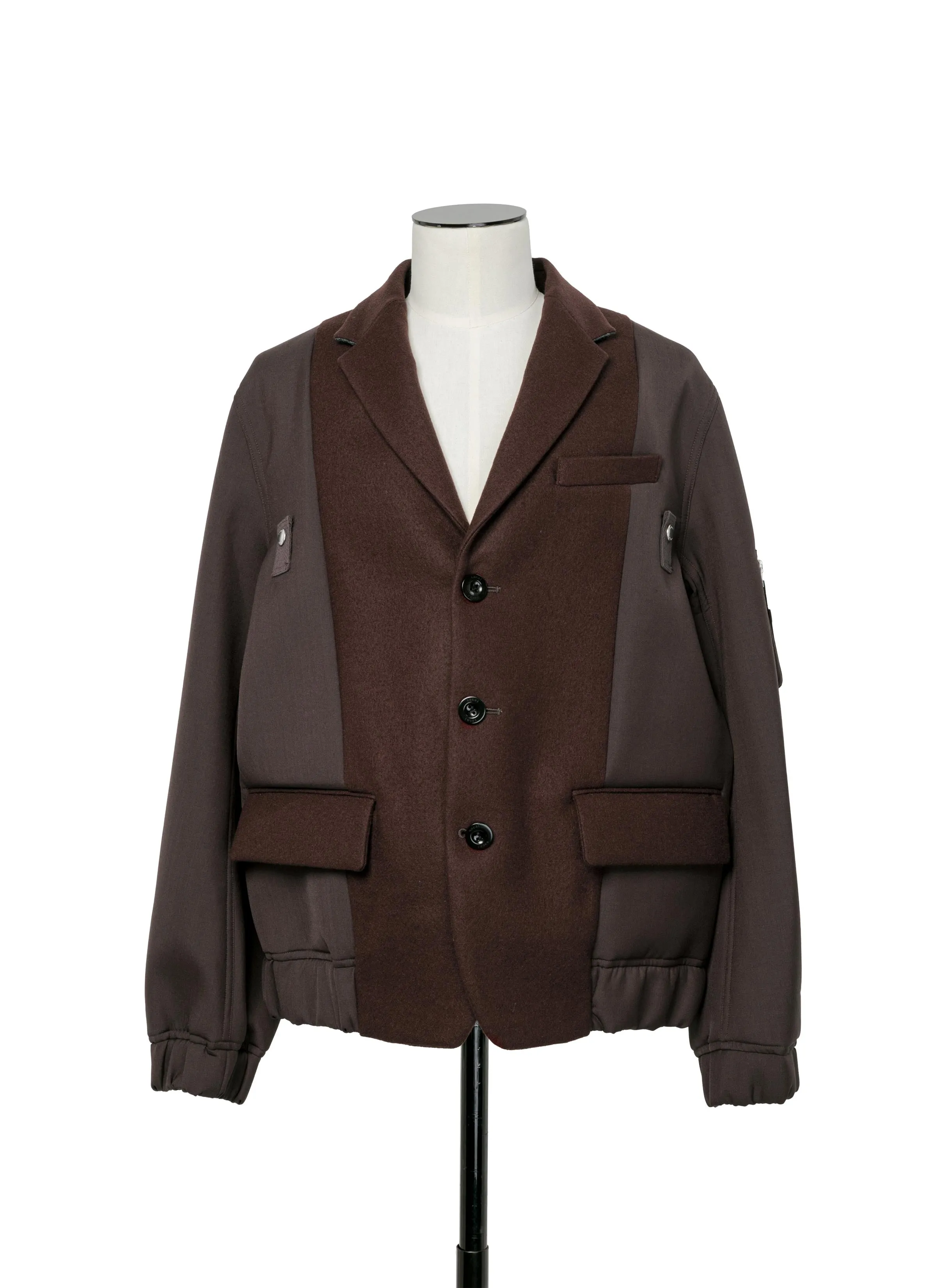 Wool Melton Jacket sold by Sacai