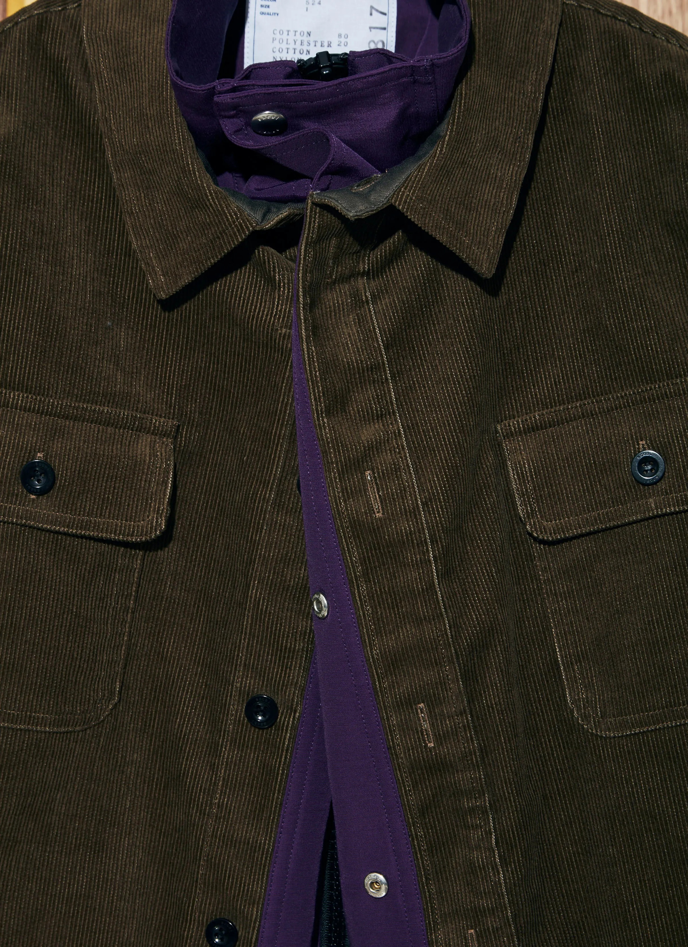 Corduroy Shirt sold by Sacai product image thumbnail 5
