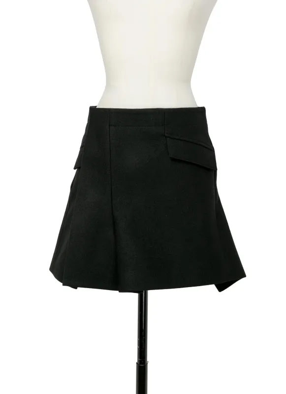 Wool Melton Skirt made by Sacai