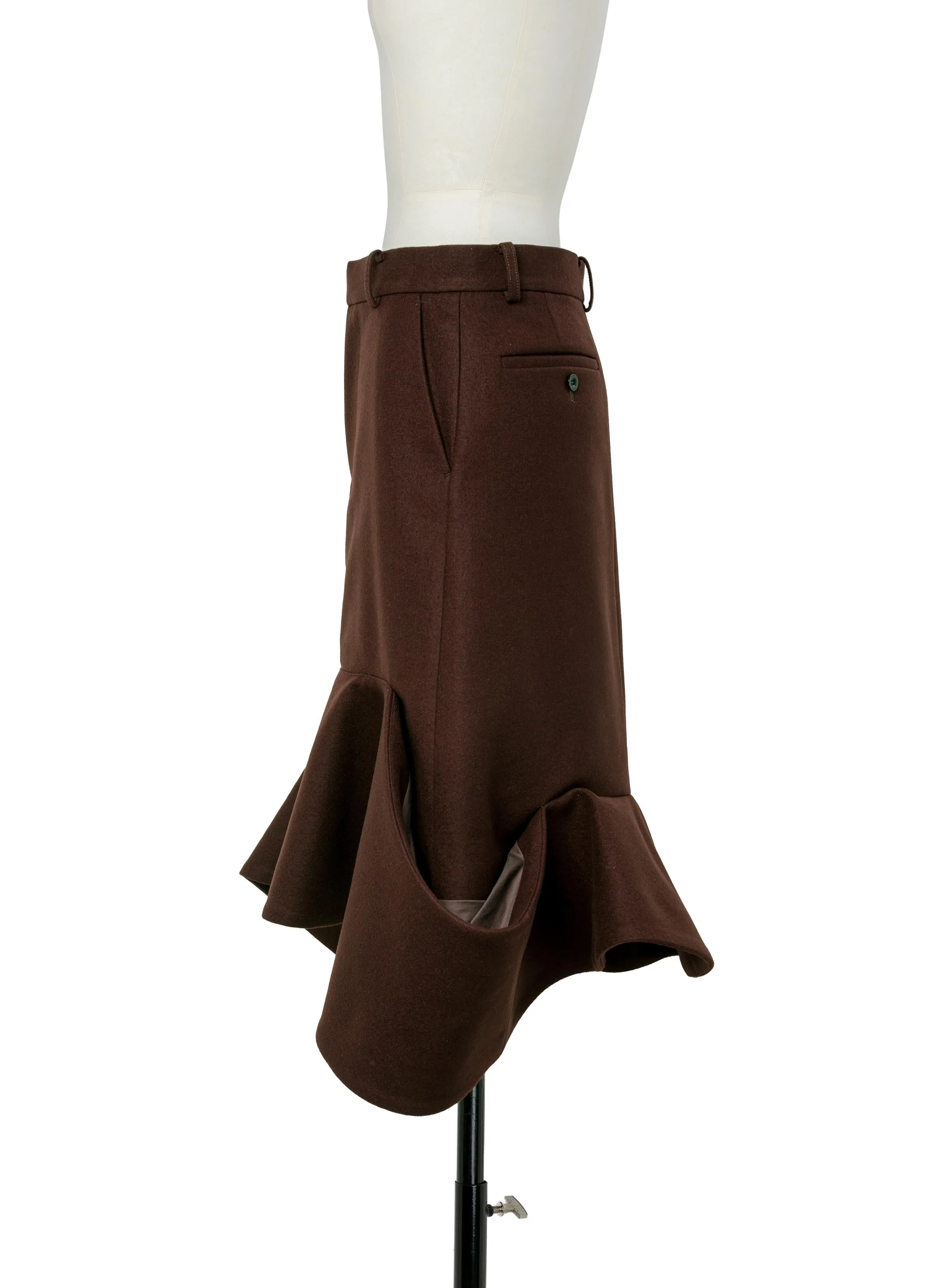 Wool Melton Skirt sold by Sacai product image thumbnail 2