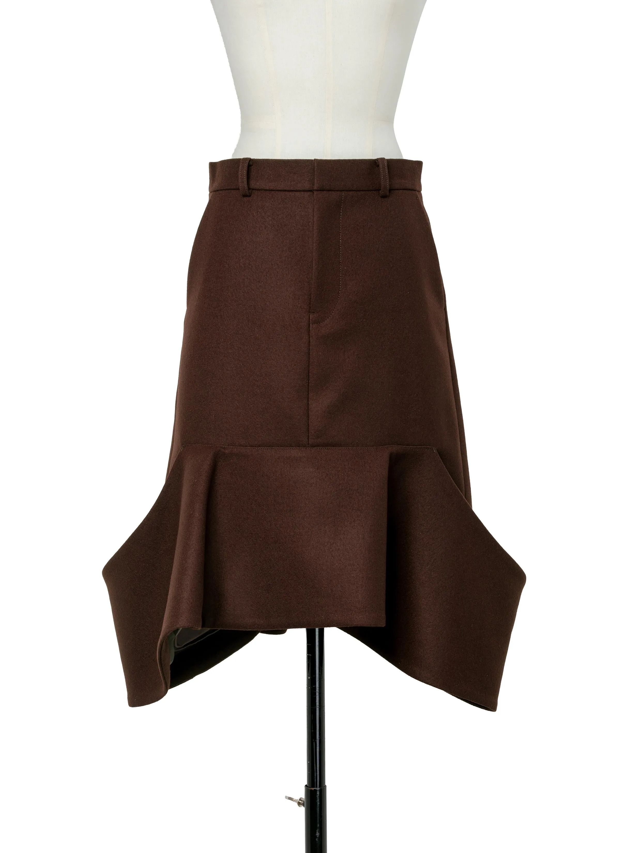 Wool Melton Skirt sold by Sacai