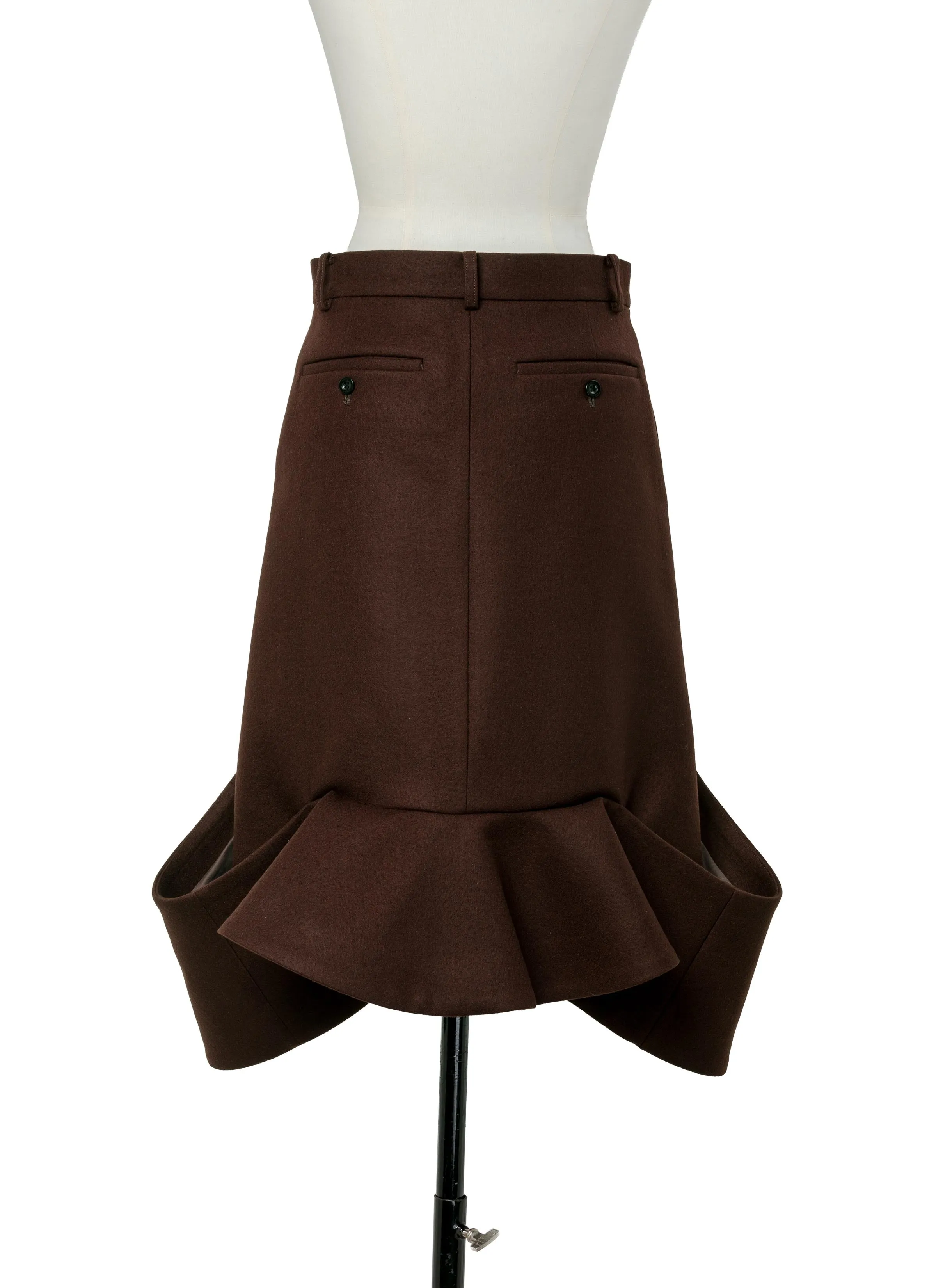 Wool Melton Skirt sold by Sacai product image thumbnail 3