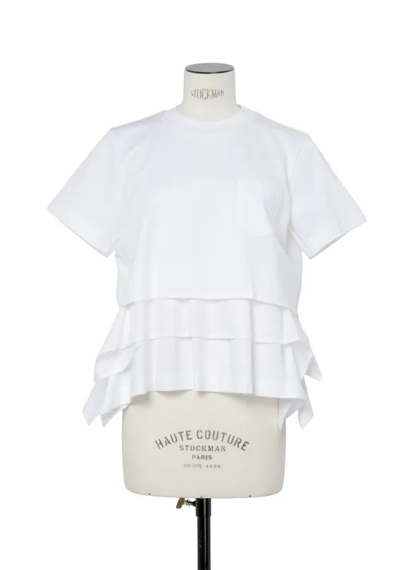 Poplin x Cotton Jersey T-Shirt sold by Sacai
