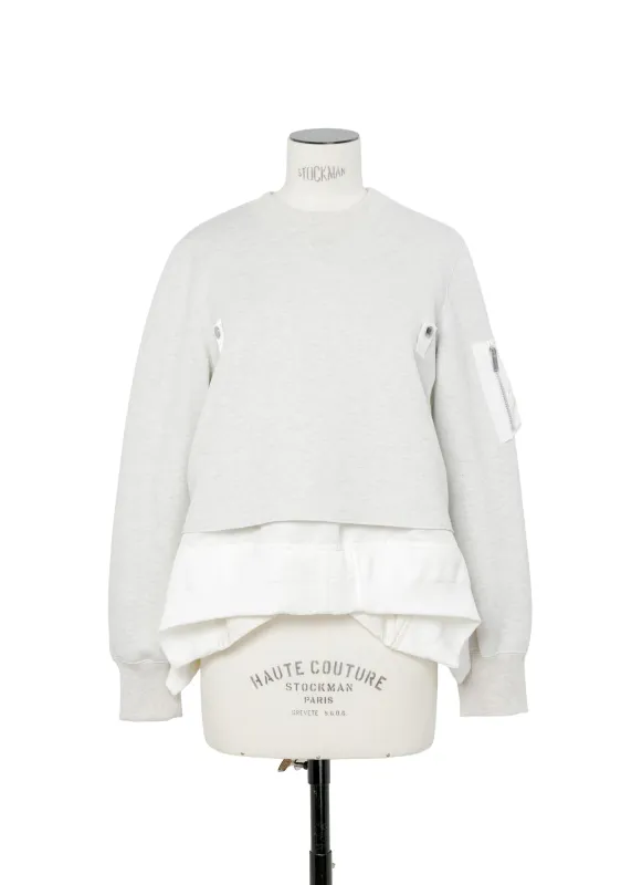 Sponge Sweat x Nylon Twill Pullover sold by Sacai